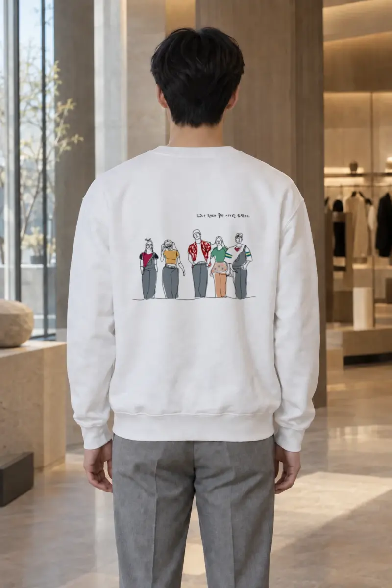 "Lineup in Color" Heavy Blend Unisex Crewneck Sweatshirt | Gildan 18000