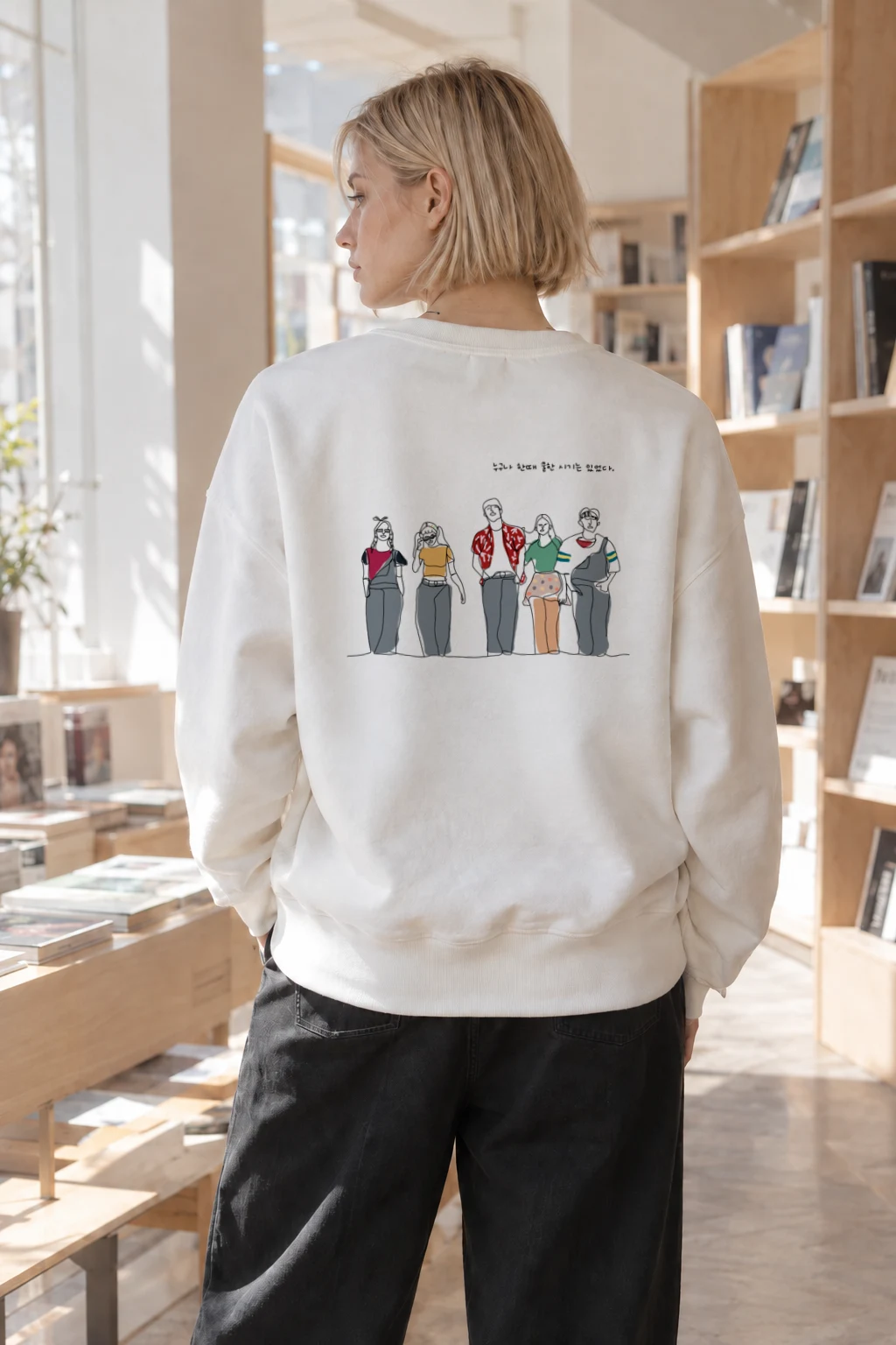 "Lineup in Color" Heavy Blend Unisex Crewneck Sweatshirt | Gildan 18000