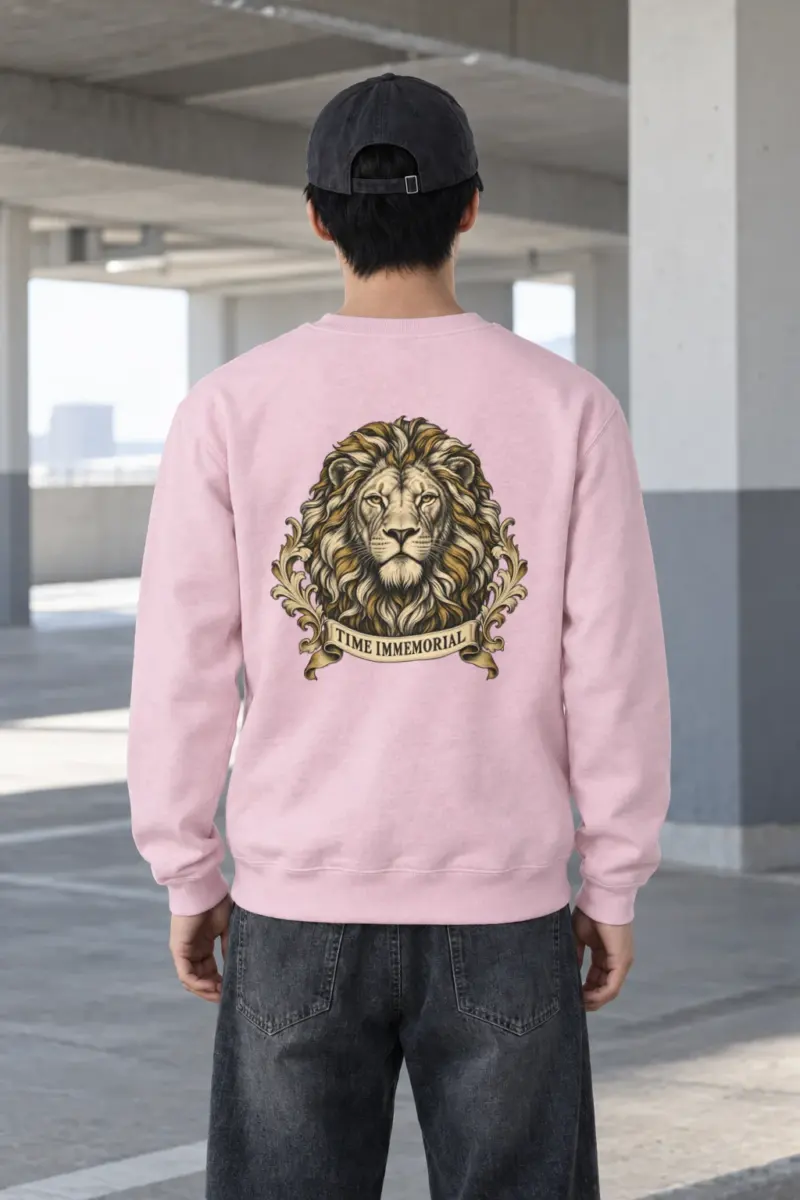 "Lion of Quiet Authority" Heavy Blend Unisex Crewneck Sweatshirt