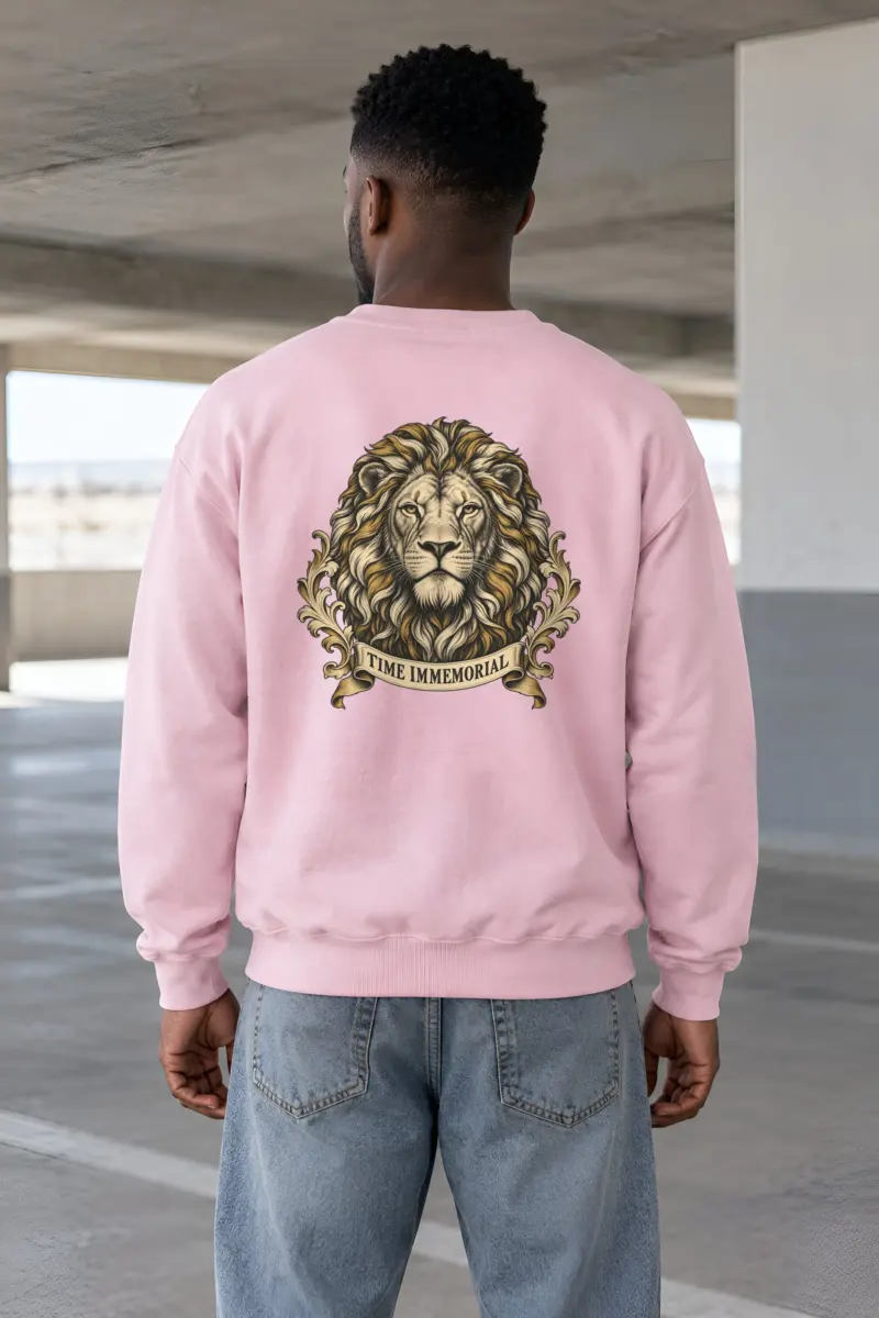 "Lion of Quiet Authority" Heavy Blend Unisex Crewneck Sweatshirt
