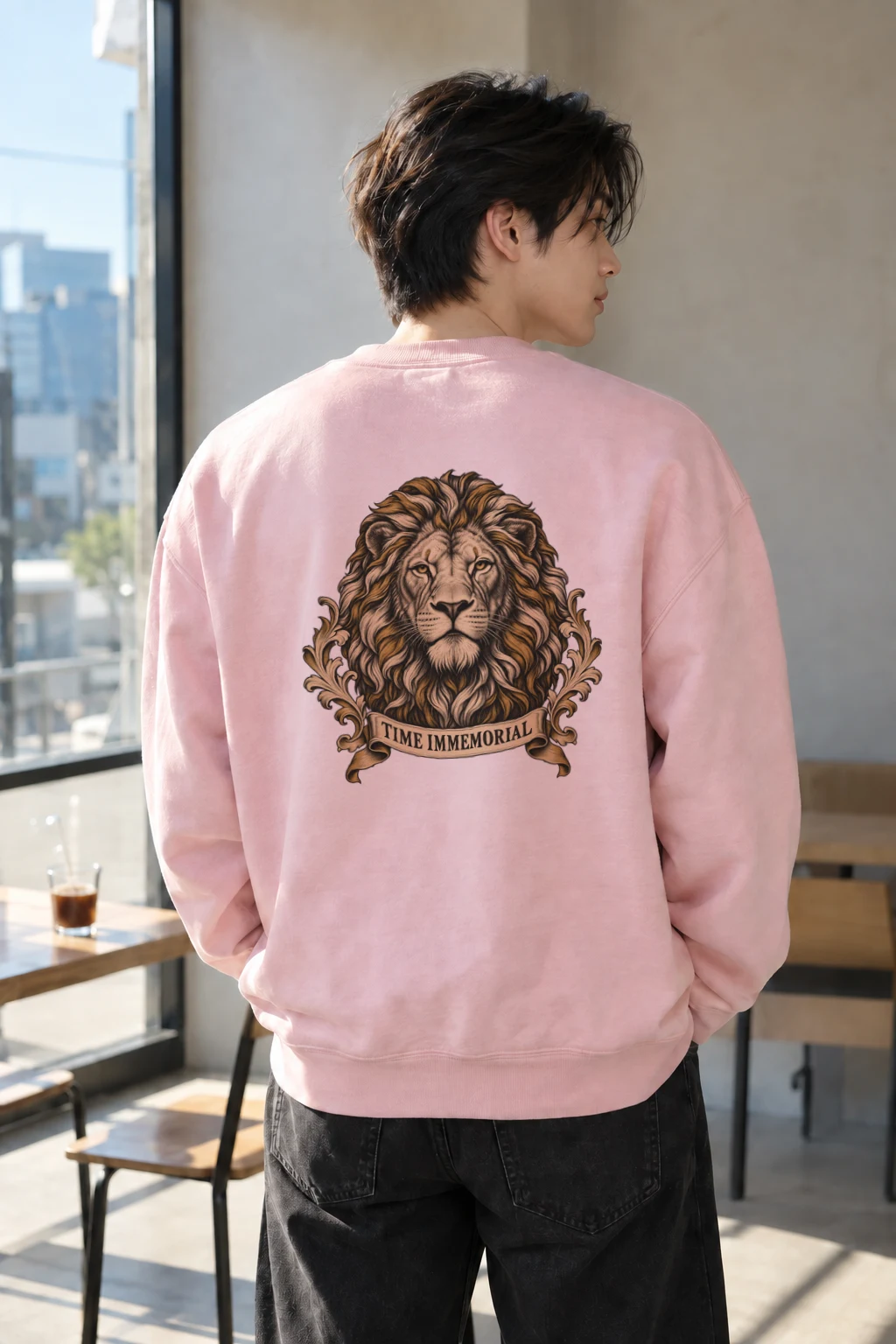 "Lion of Quiet Authority" Heavy Blend Unisex Crewneck Sweatshirt | Gildan 18000