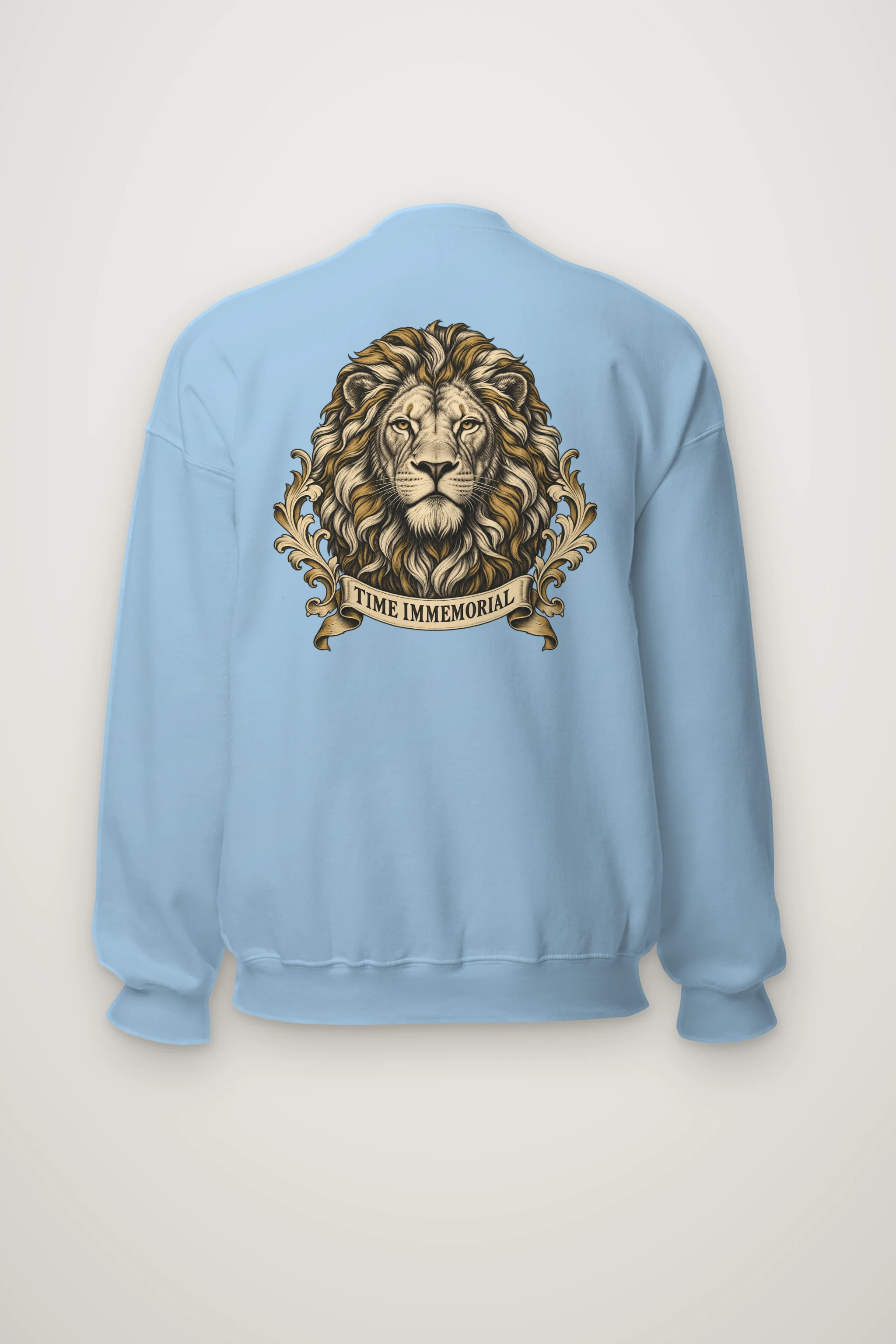 "Lion of Quiet Authority" Heavy Blend Unisex Crewneck Sweatshirt