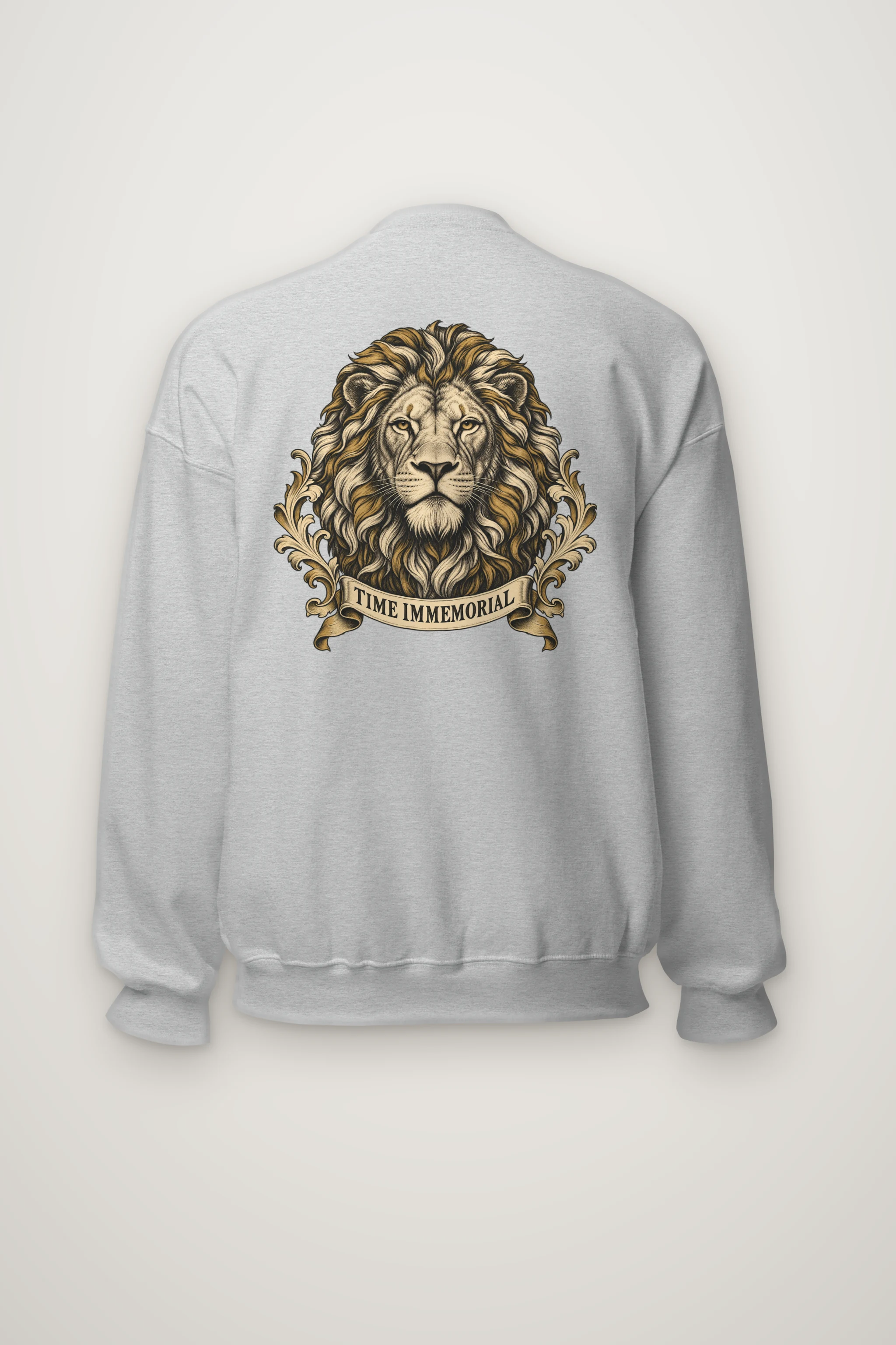 "Lion of Quiet Authority" Heavy Blend Unisex Crewneck Sweatshirt