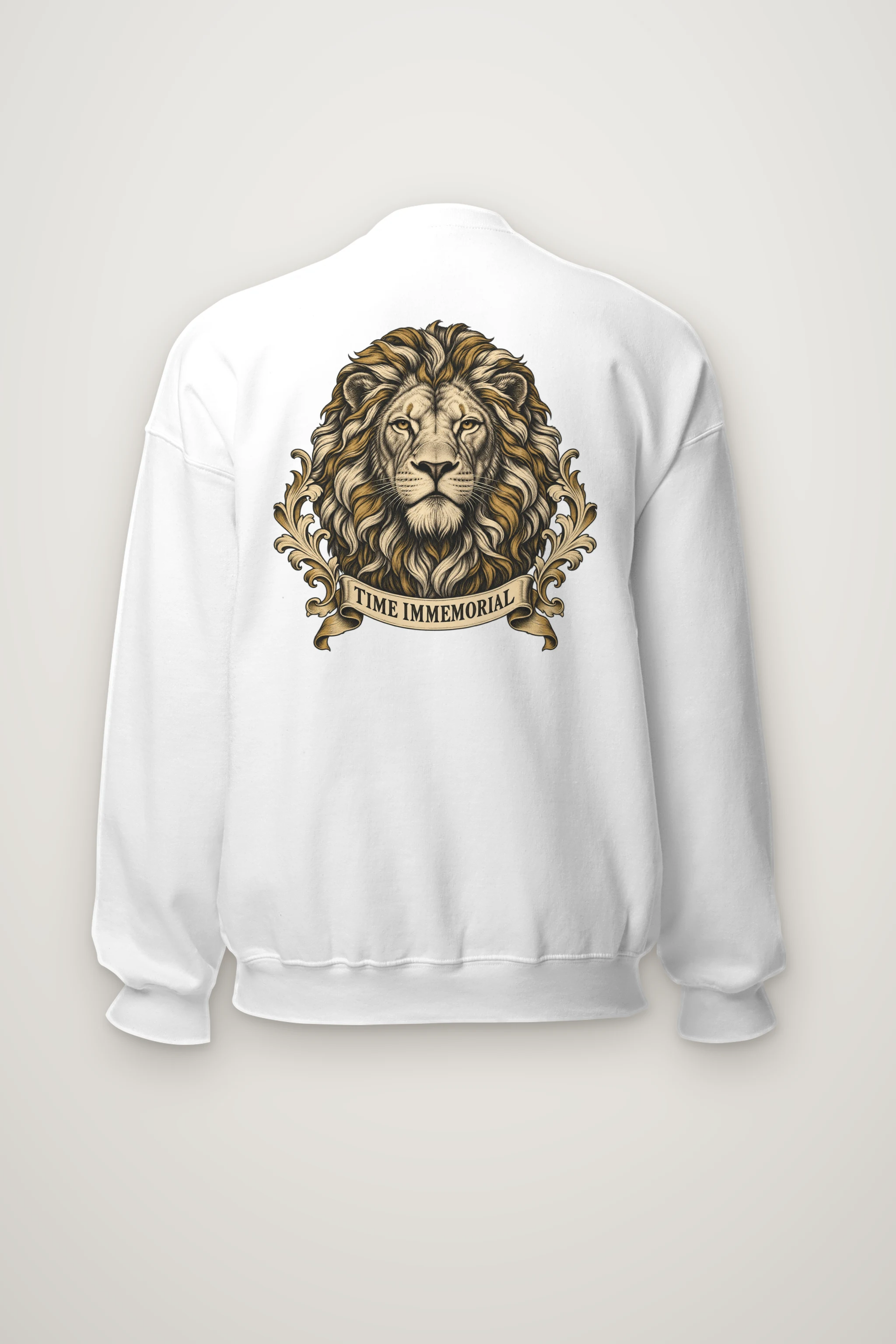 "Lion of Quiet Authority" Heavy Blend Unisex Crewneck Sweatshirt