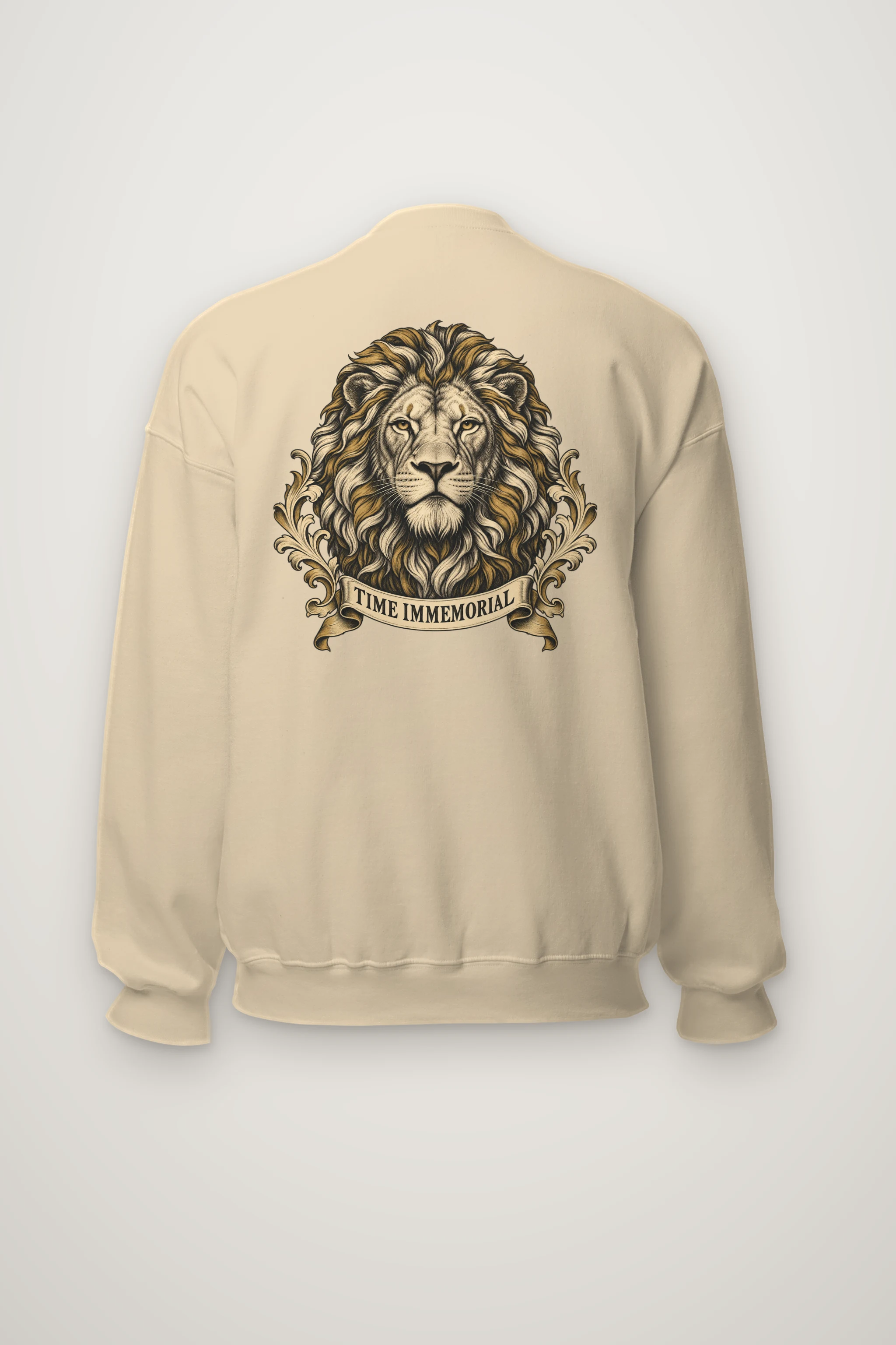 "Lion of Quiet Authority" Heavy Blend Unisex Crewneck Sweatshirt