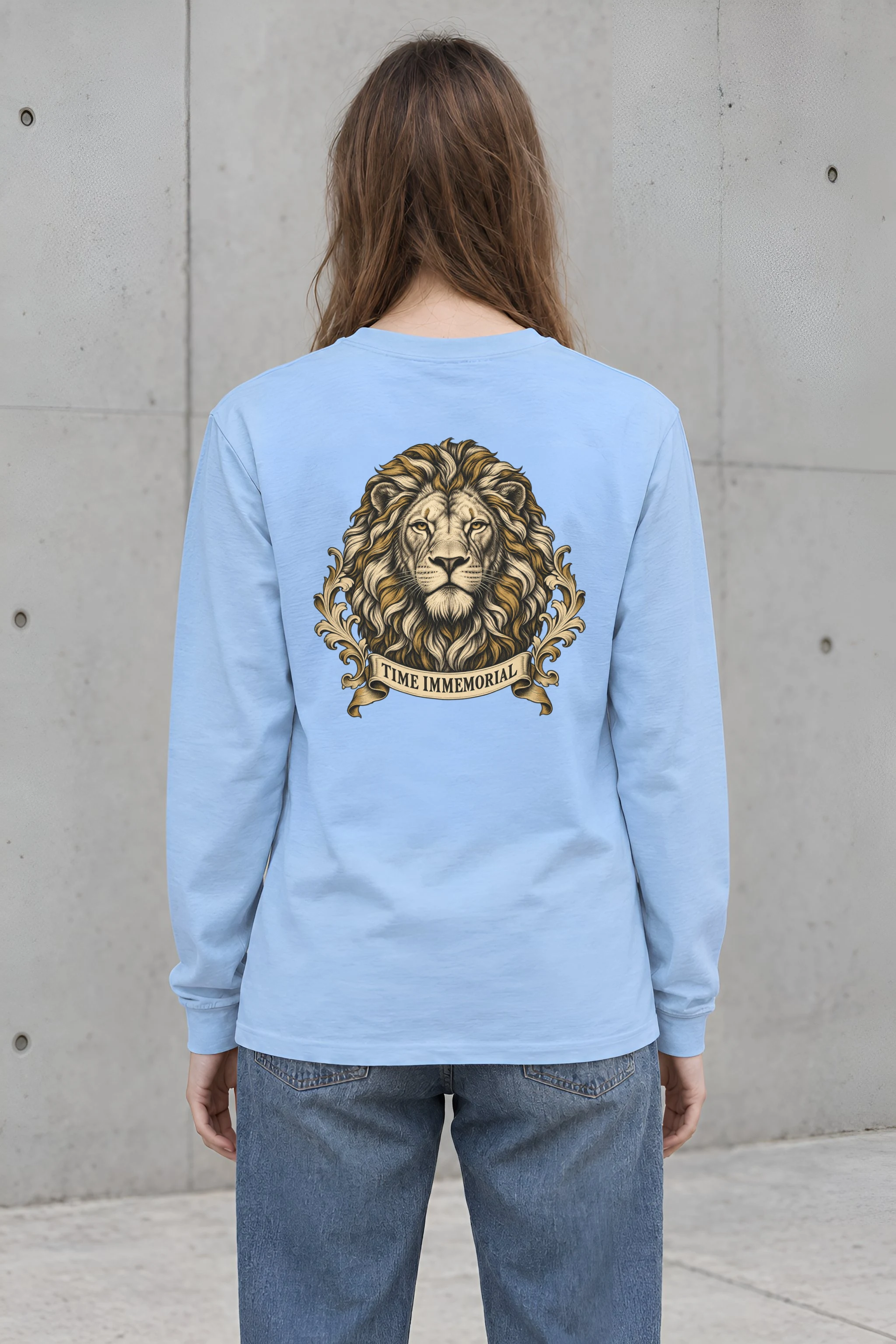 "Lion of Quiet Authority" Unisex Longsleeve T-shirt