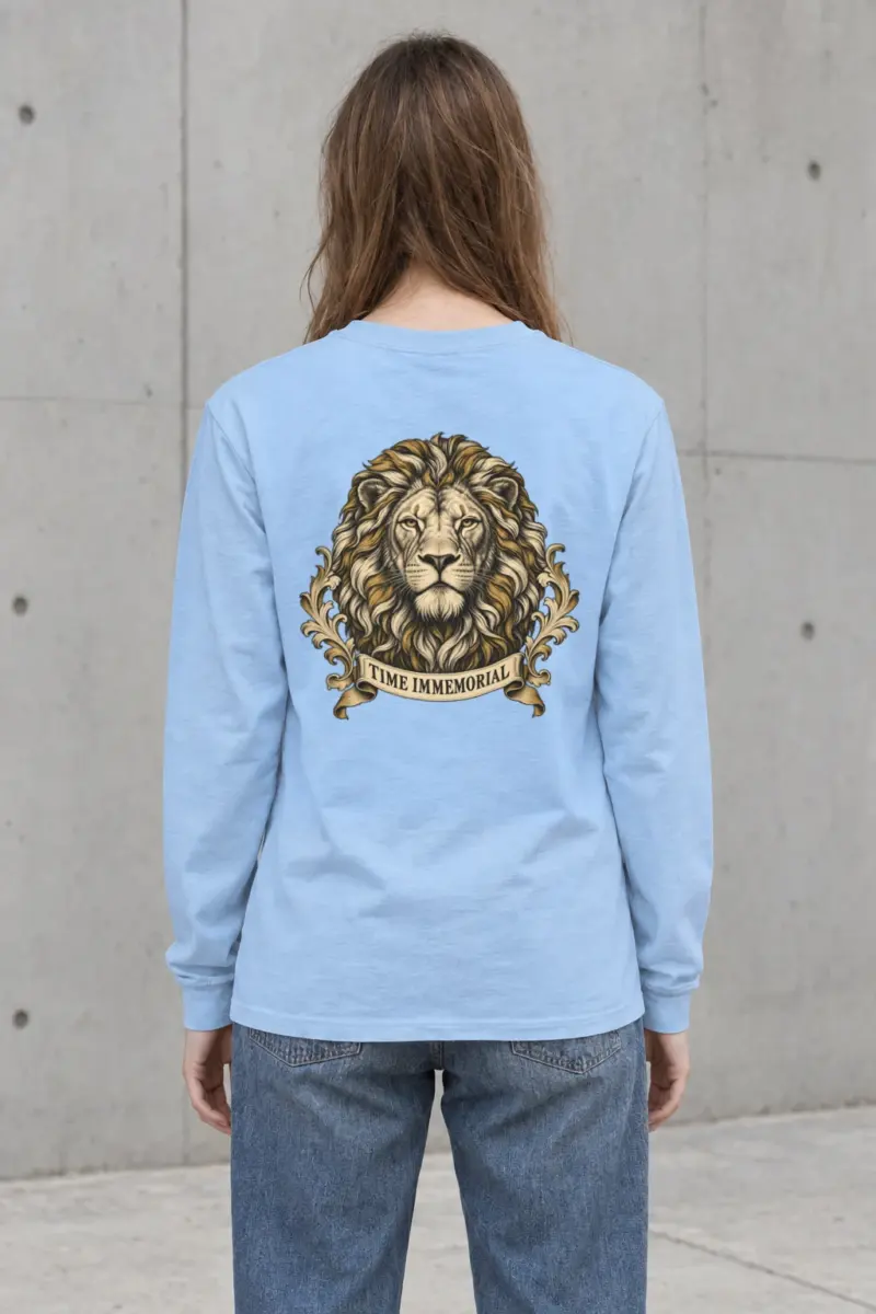 "Lion of Quiet Authority" Unisex Longsleeve T-shirt