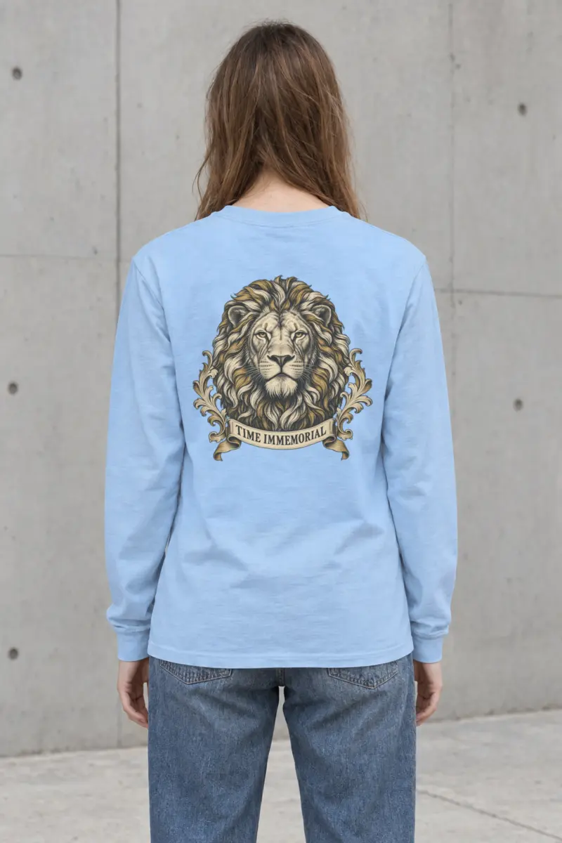 "Lion of Quiet Authority" Unisex Longsleeve T-shirt
