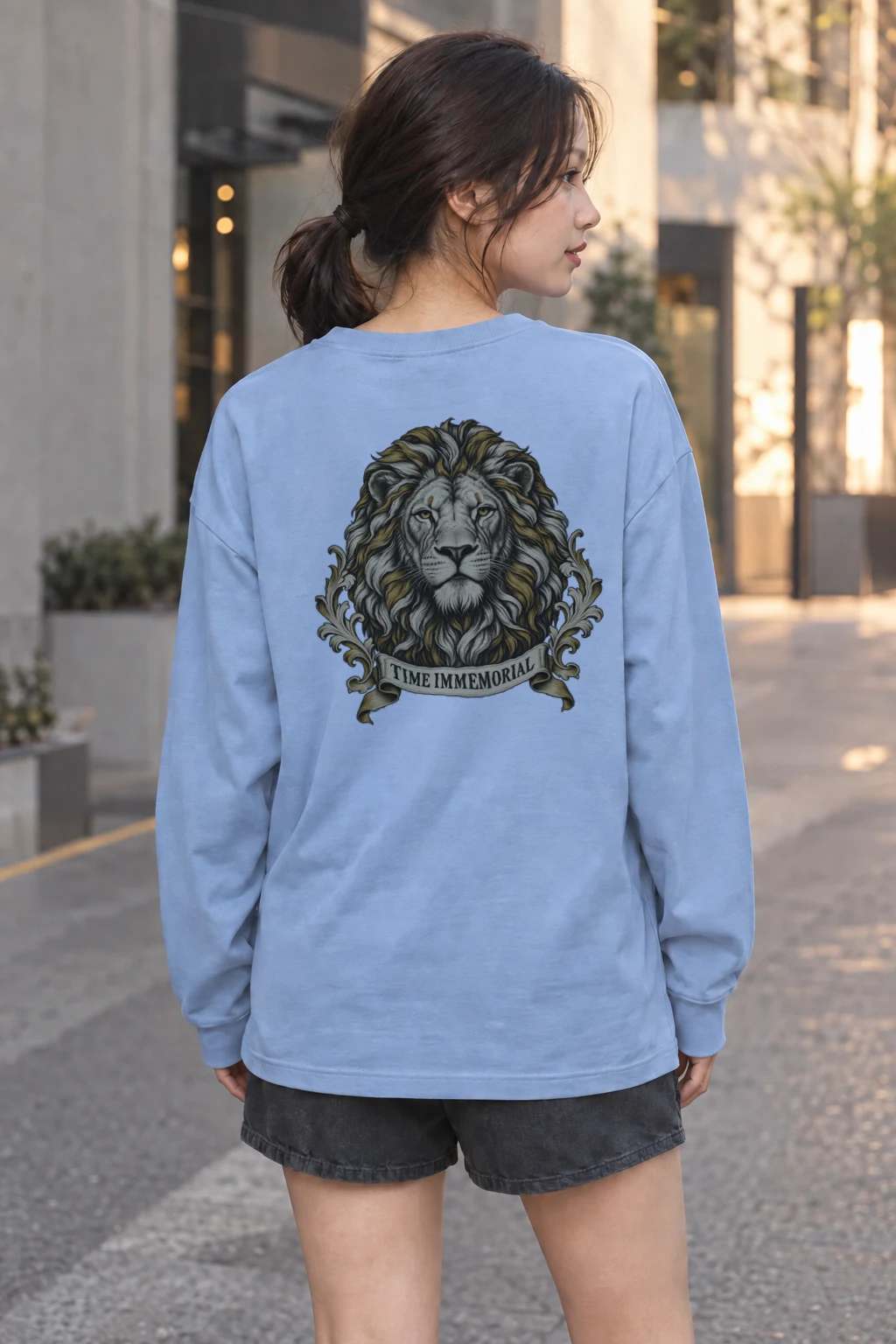 "Lion of Quiet Authority" Unisex Longsleeve T-shirt | Gildan 2400