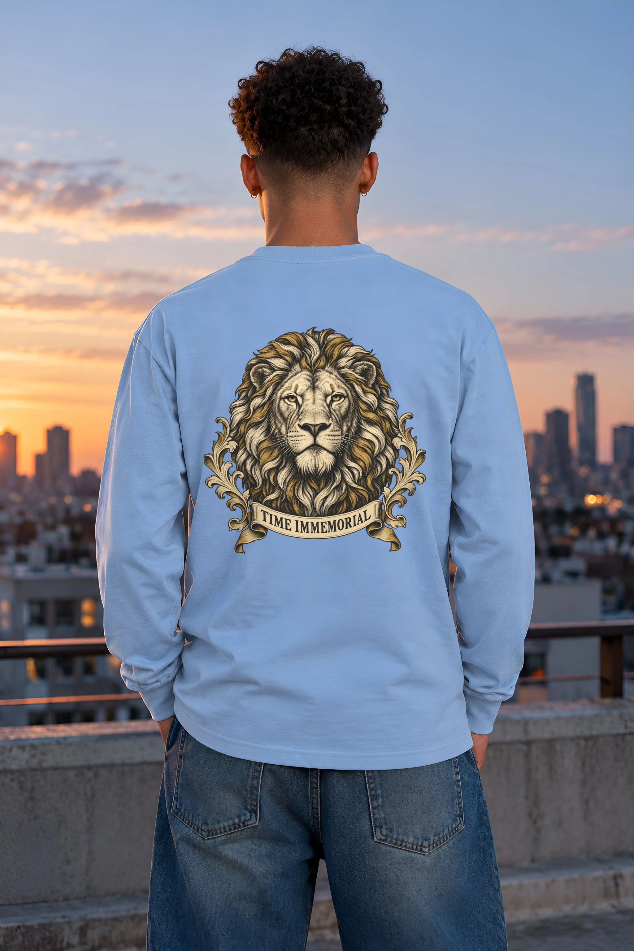 "Lion of Quiet Authority" Unisex Longsleeve T-shirt
