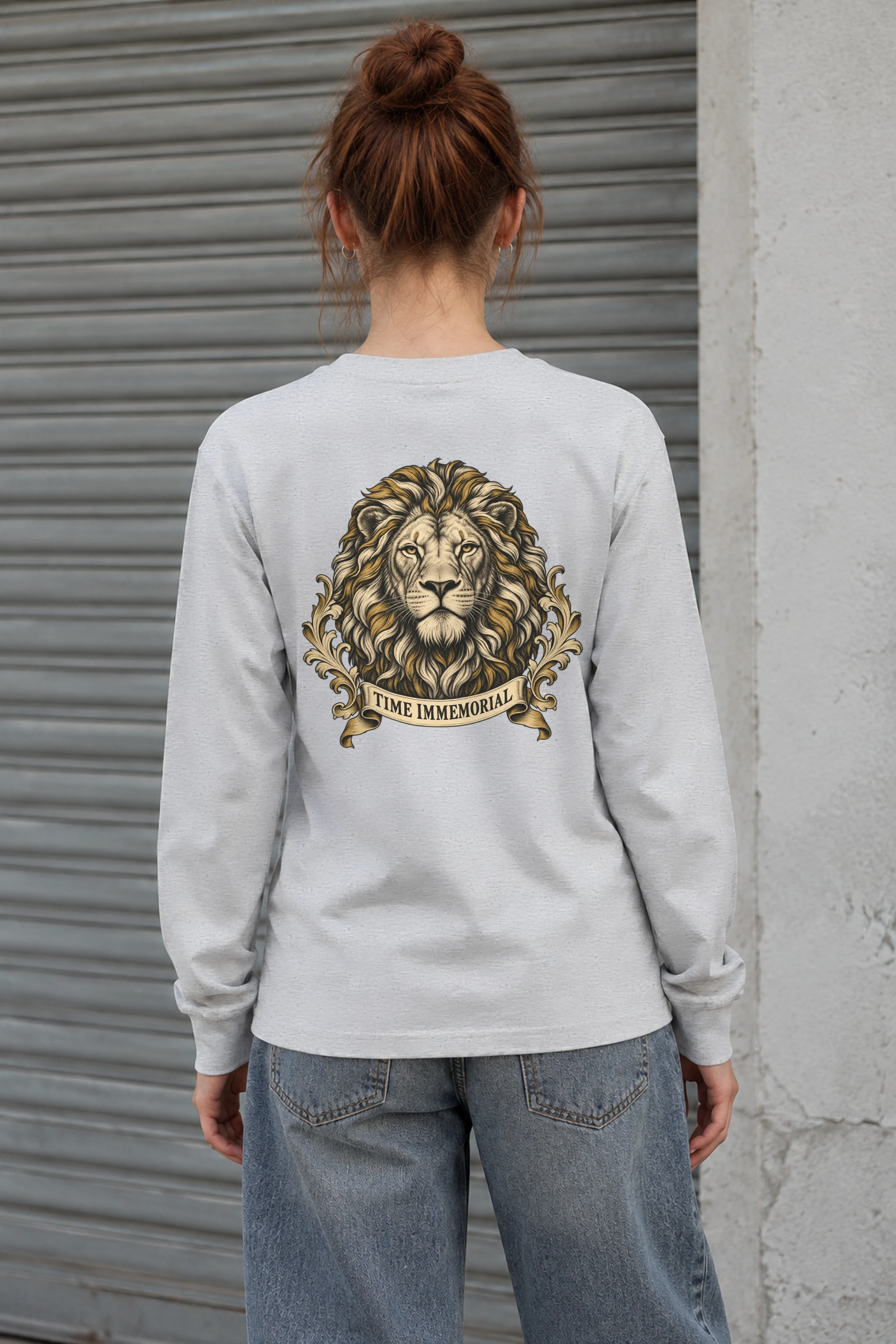 "Lion of Quiet Authority" Unisex Longsleeve T-shirt
