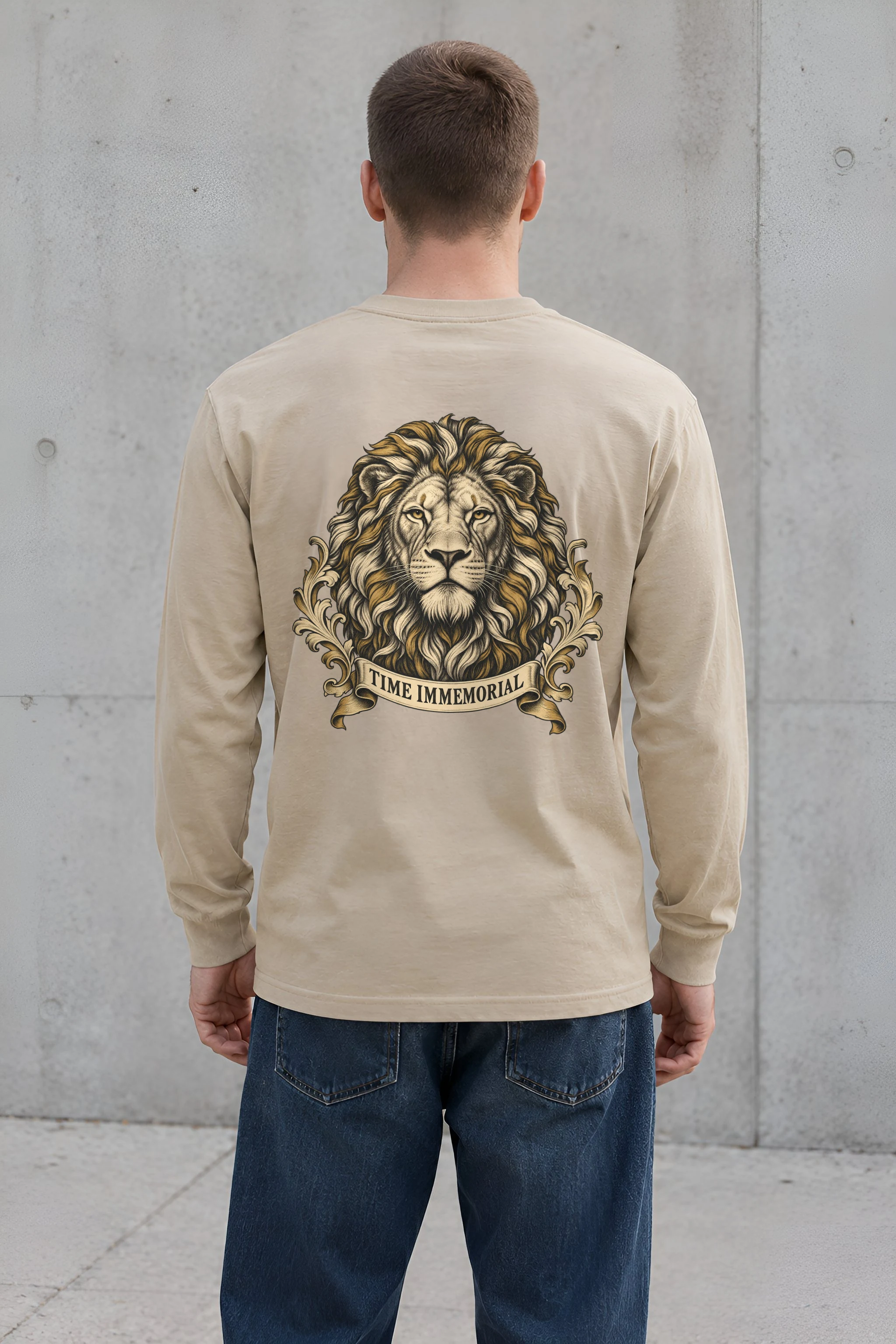 "Lion of Quiet Authority" Unisex Longsleeve T-shirt