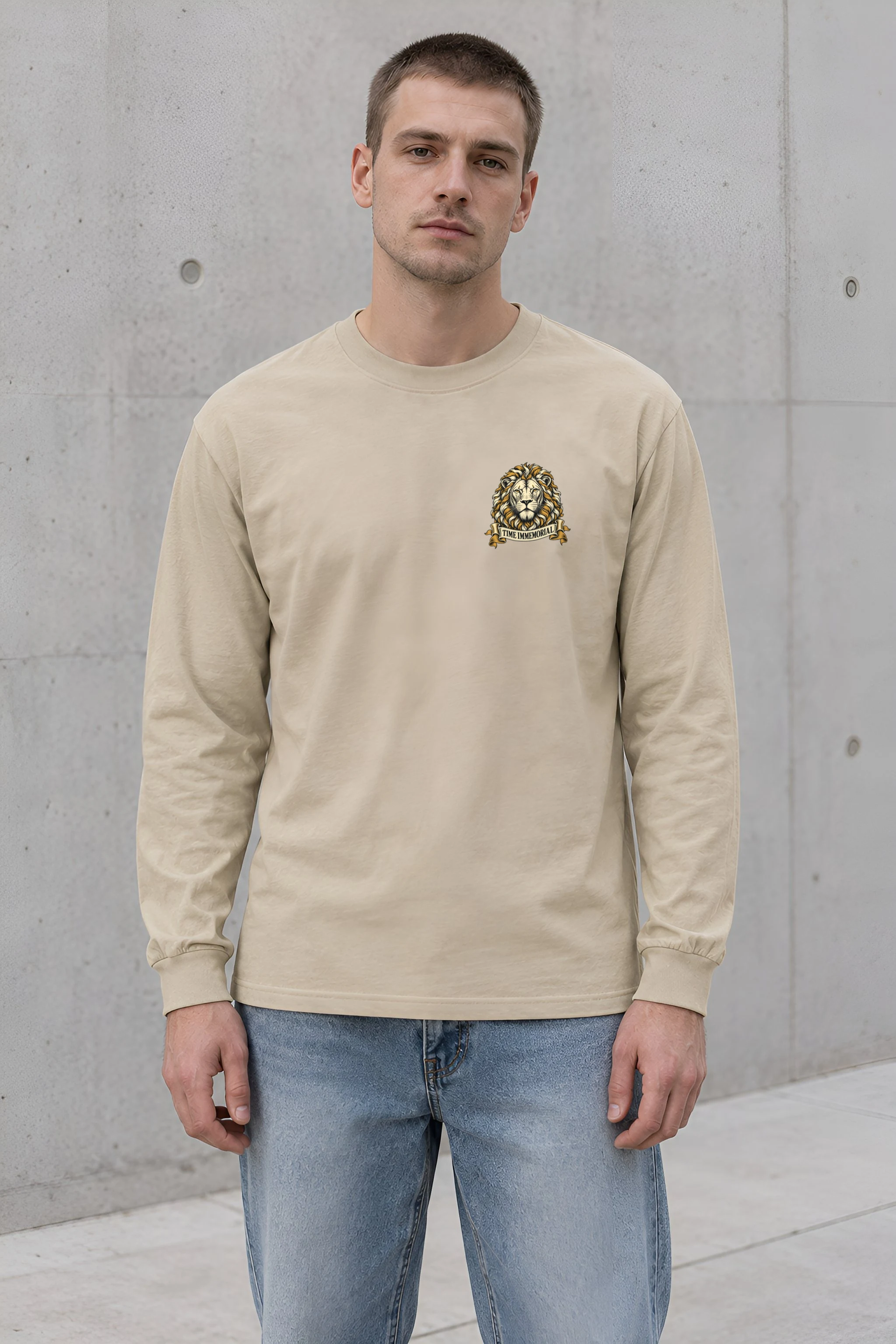 "Lion of Quiet Authority" Unisex Longsleeve T-shirt