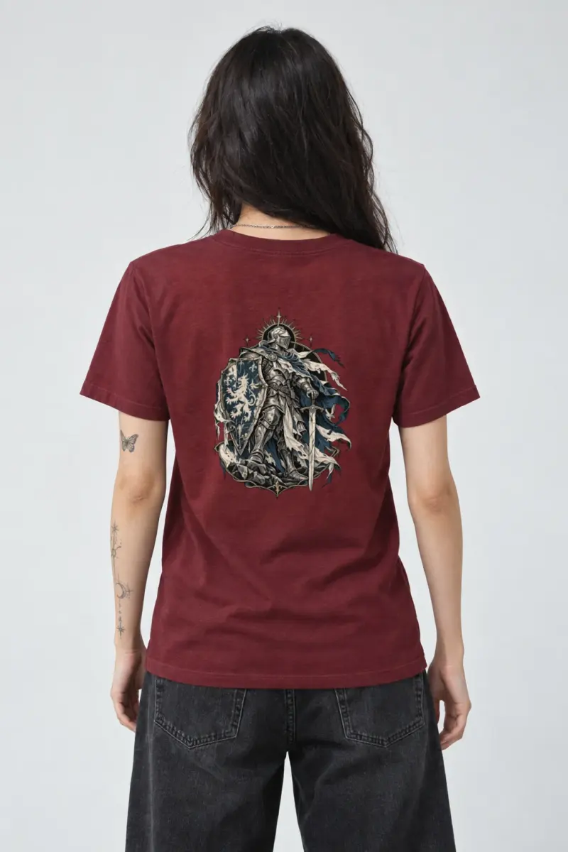 "Lion Shield Knight" Heavyweight Unisex Crewneck T-shirt