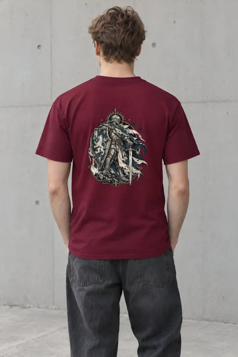 "Lion Shield Knight" Heavyweight Unisex Crewneck T-shirt