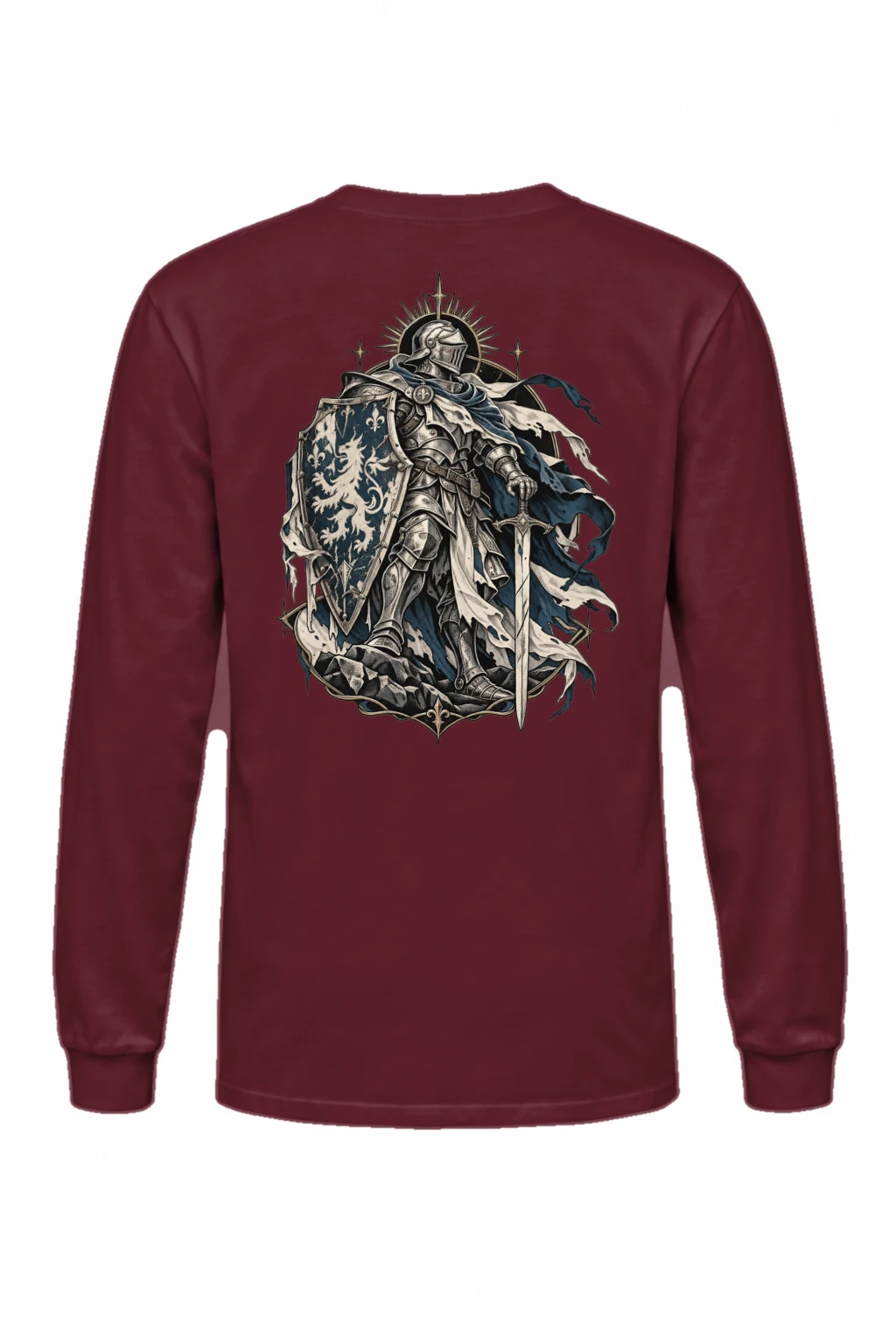 "Lion Shield Knight" Unisex Longsleeve T-shirt | Gildan 2400