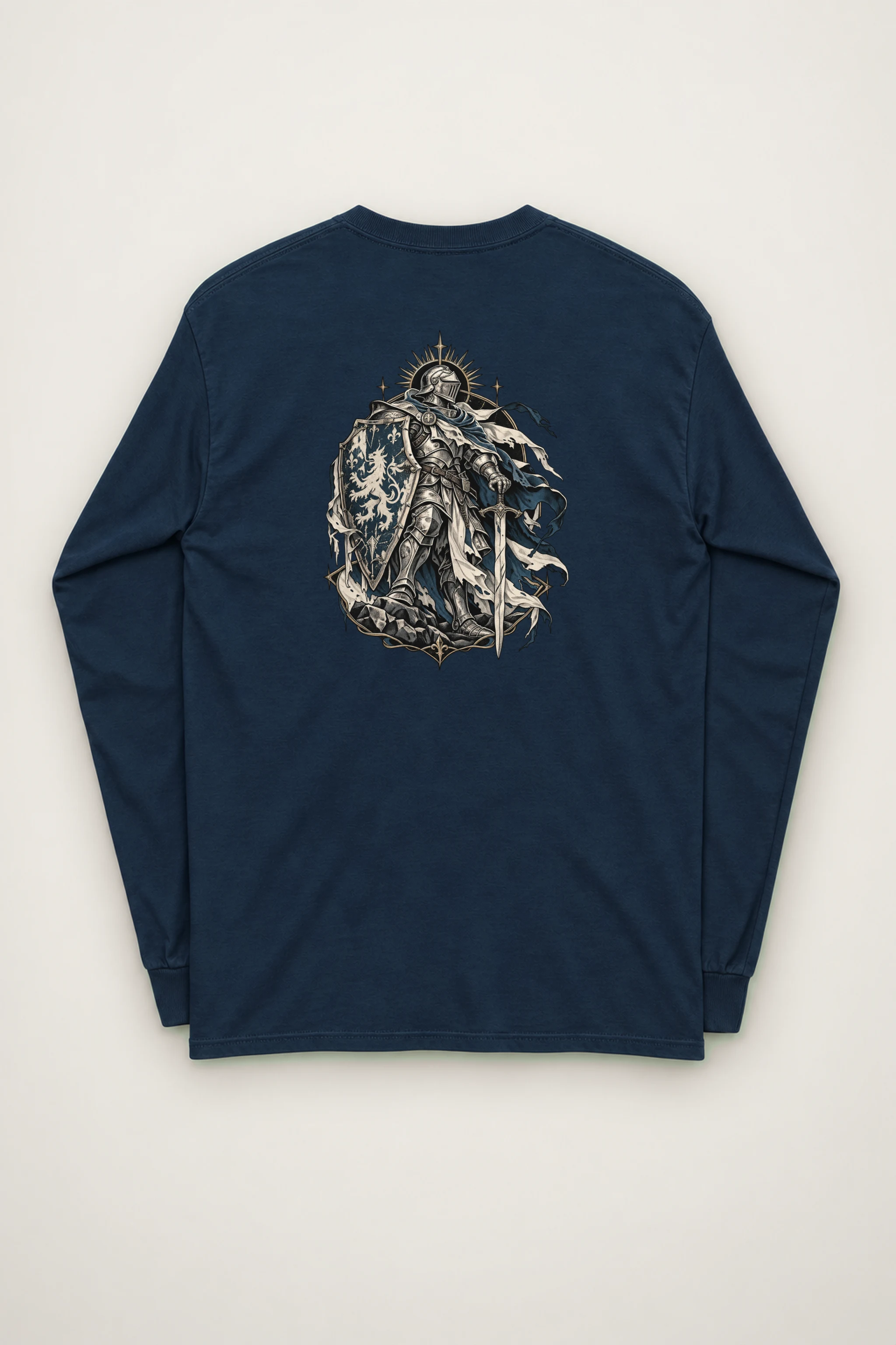 "Lion Shield Knight" Unisex Longsleeve T-shirt