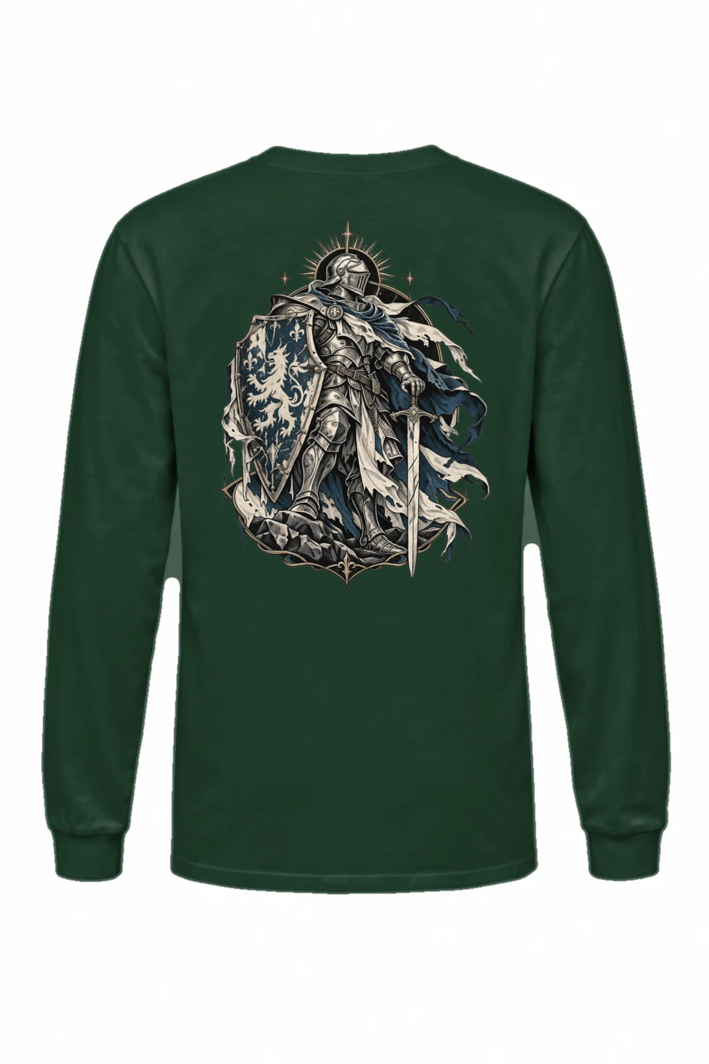 "Lion Shield Knight" Unisex Longsleeve T-shirt | Gildan 2400