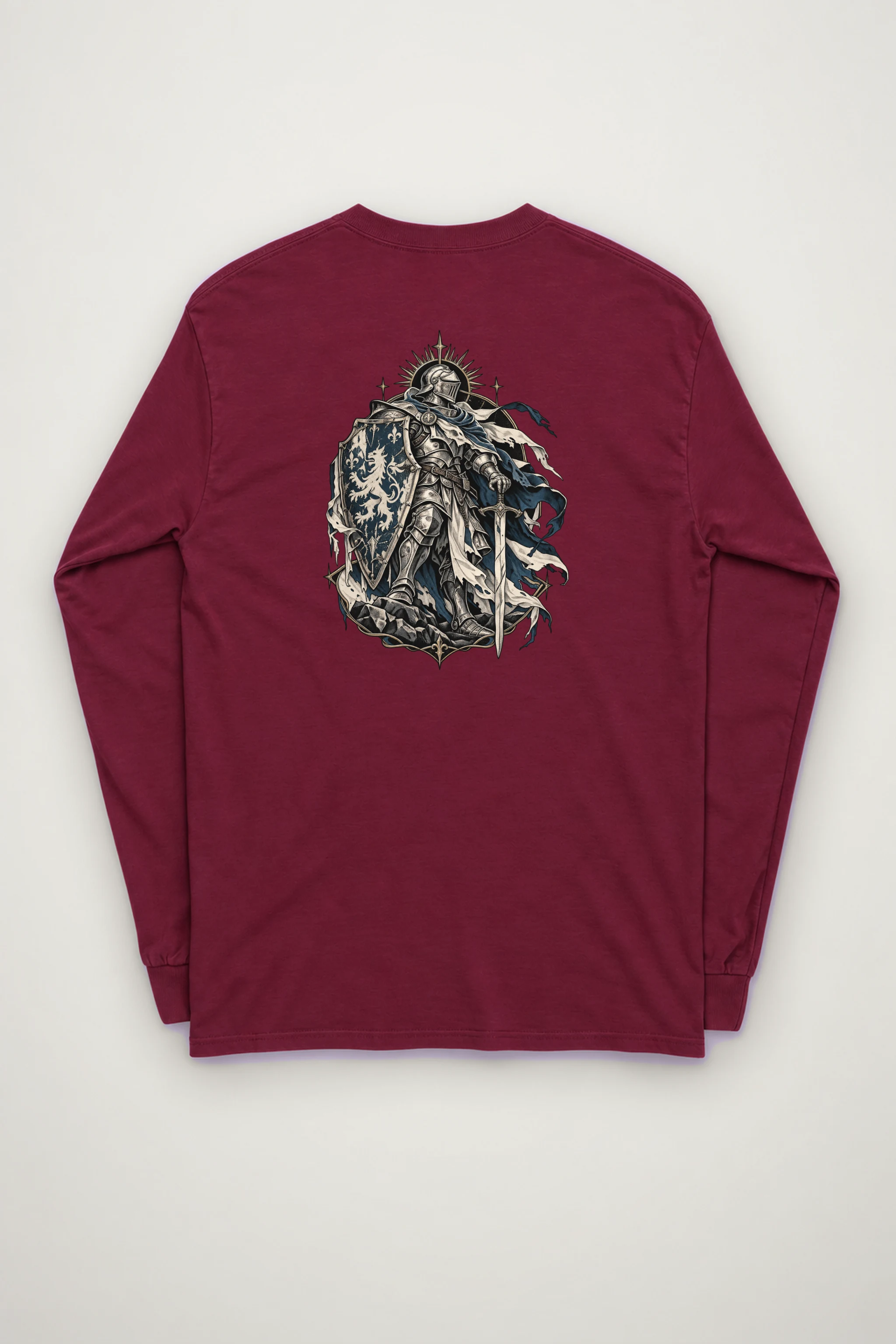 "Lion Shield Knight" Unisex Longsleeve T-shirt