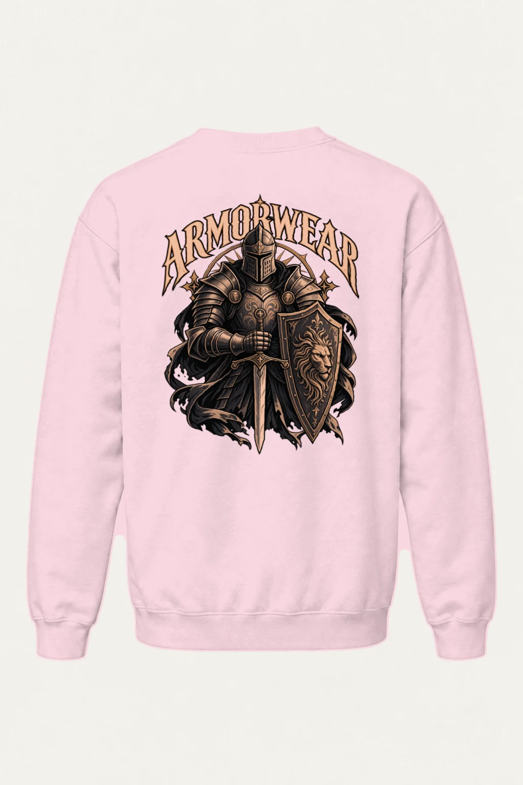 "Lion Shield Sentinel" Heavy Blend Unisex Crewneck Sweatshirt | Gildan 18000