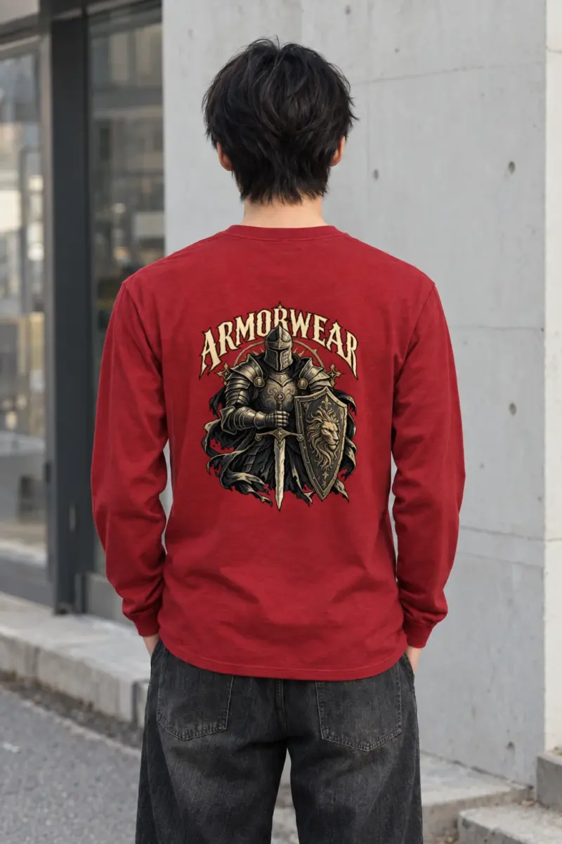 "Lion Shield Valor" Unisex Longsleeve T-shirt