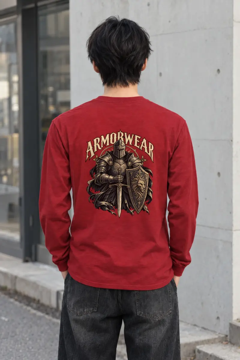 "Lion Shield Valor" Unisex Longsleeve T-shirt