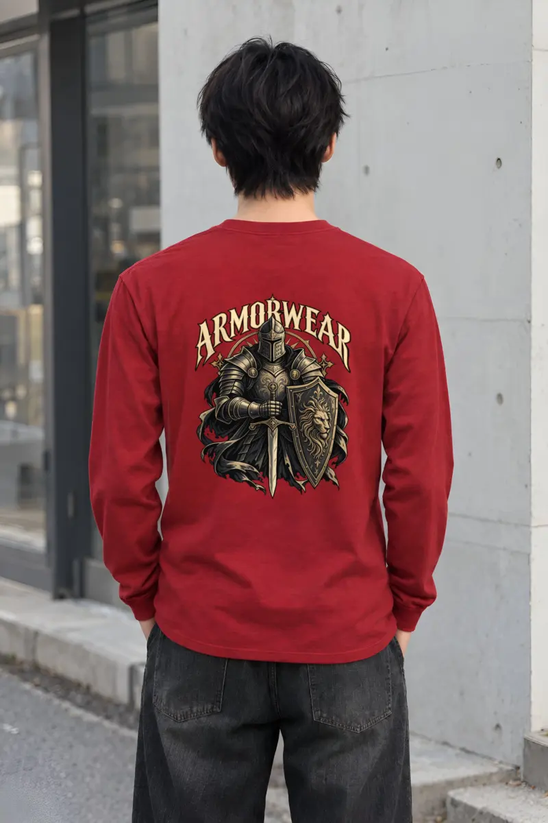 "Lion Shield Valor" Unisex Longsleeve T-shirt