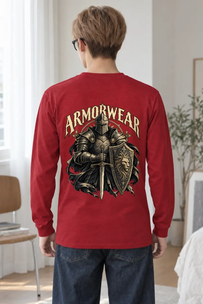 "Lion Shield Valor" Unisex Longsleeve T-shirt