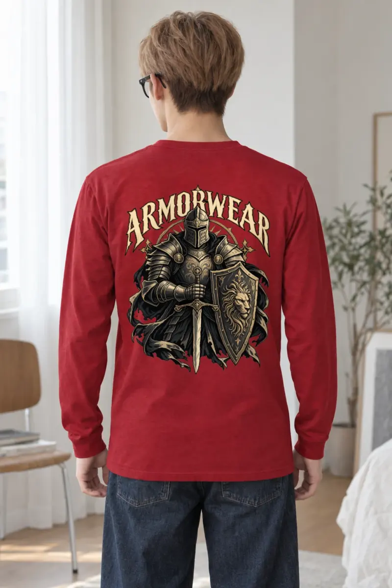 "Lion Shield Valor" Unisex Longsleeve T-shirt