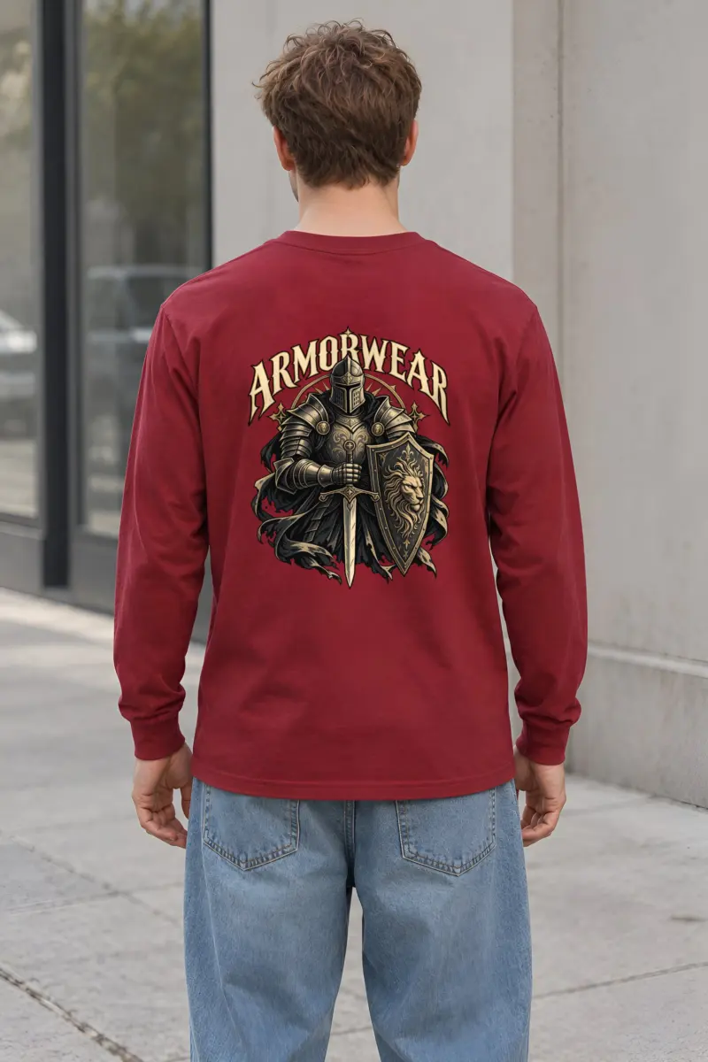 "Lion Shield Valor" Unisex Longsleeve T-shirt