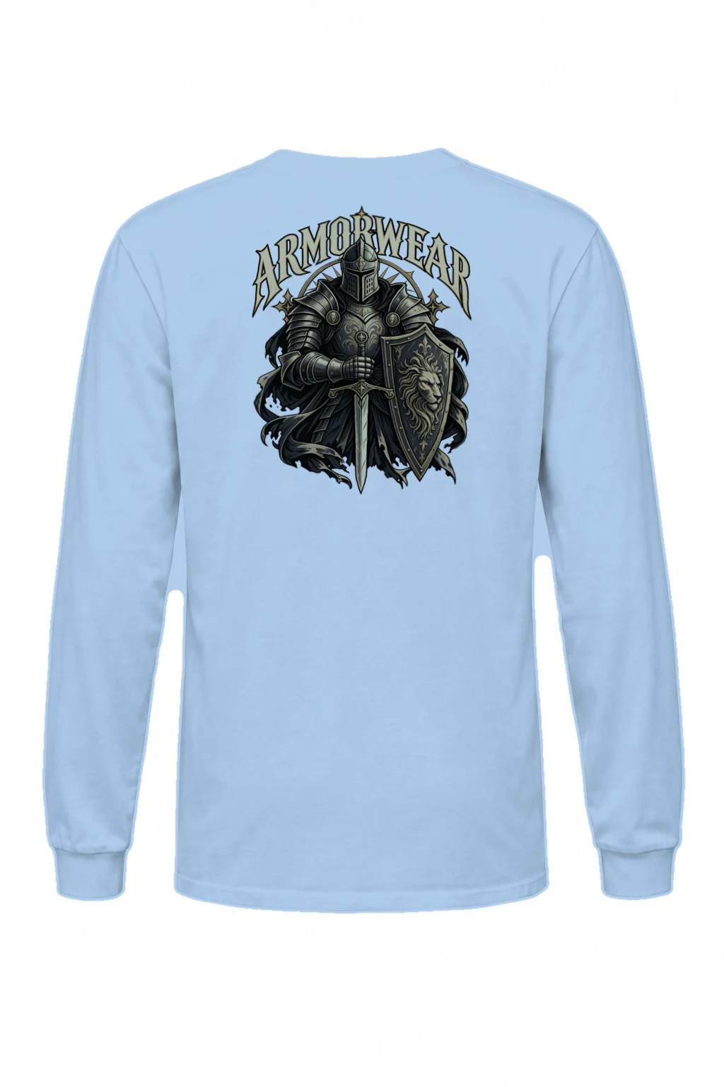 "Lion Shield Valor" Unisex Longsleeve T-shirt | Gildan 2400
