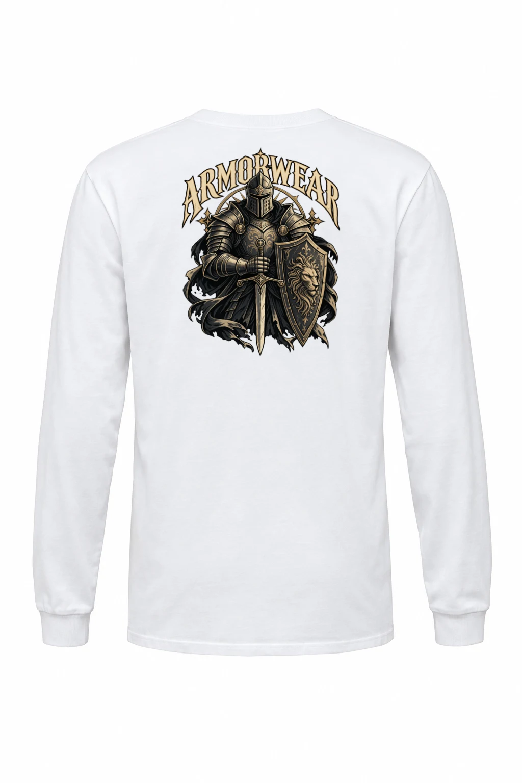 "Lion Shield Valor" Unisex Longsleeve T-shirt | Gildan 2400