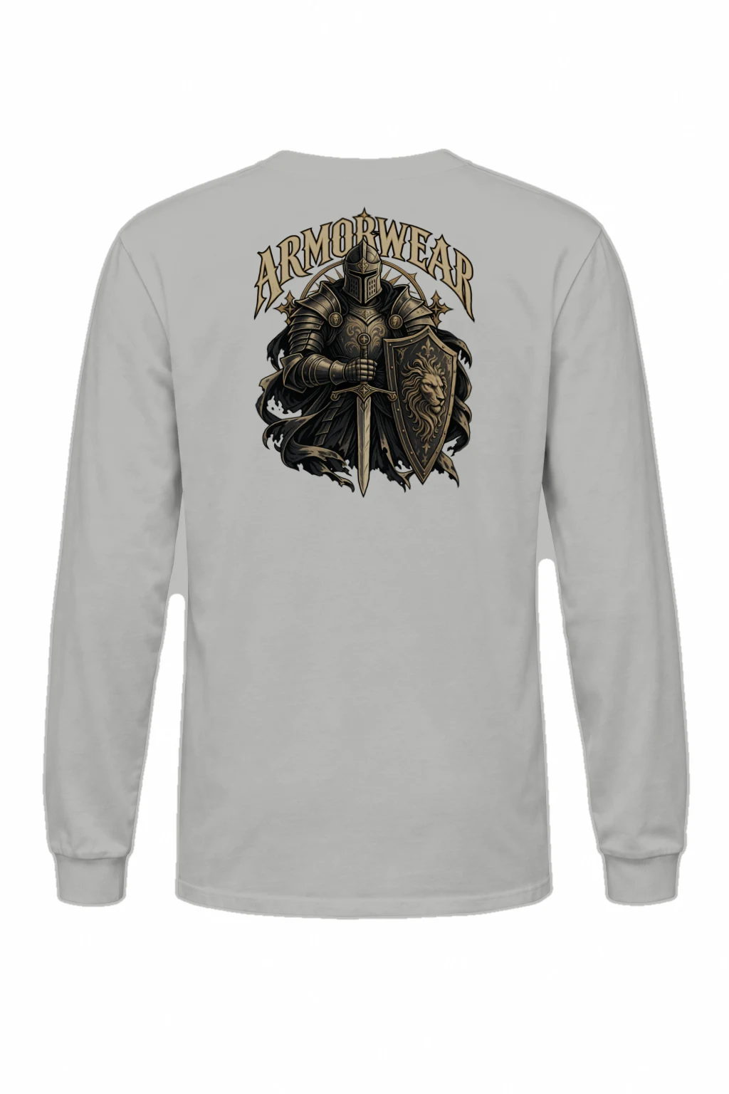 "Lion Shield Valor" Unisex Longsleeve T-shirt | Gildan 2400