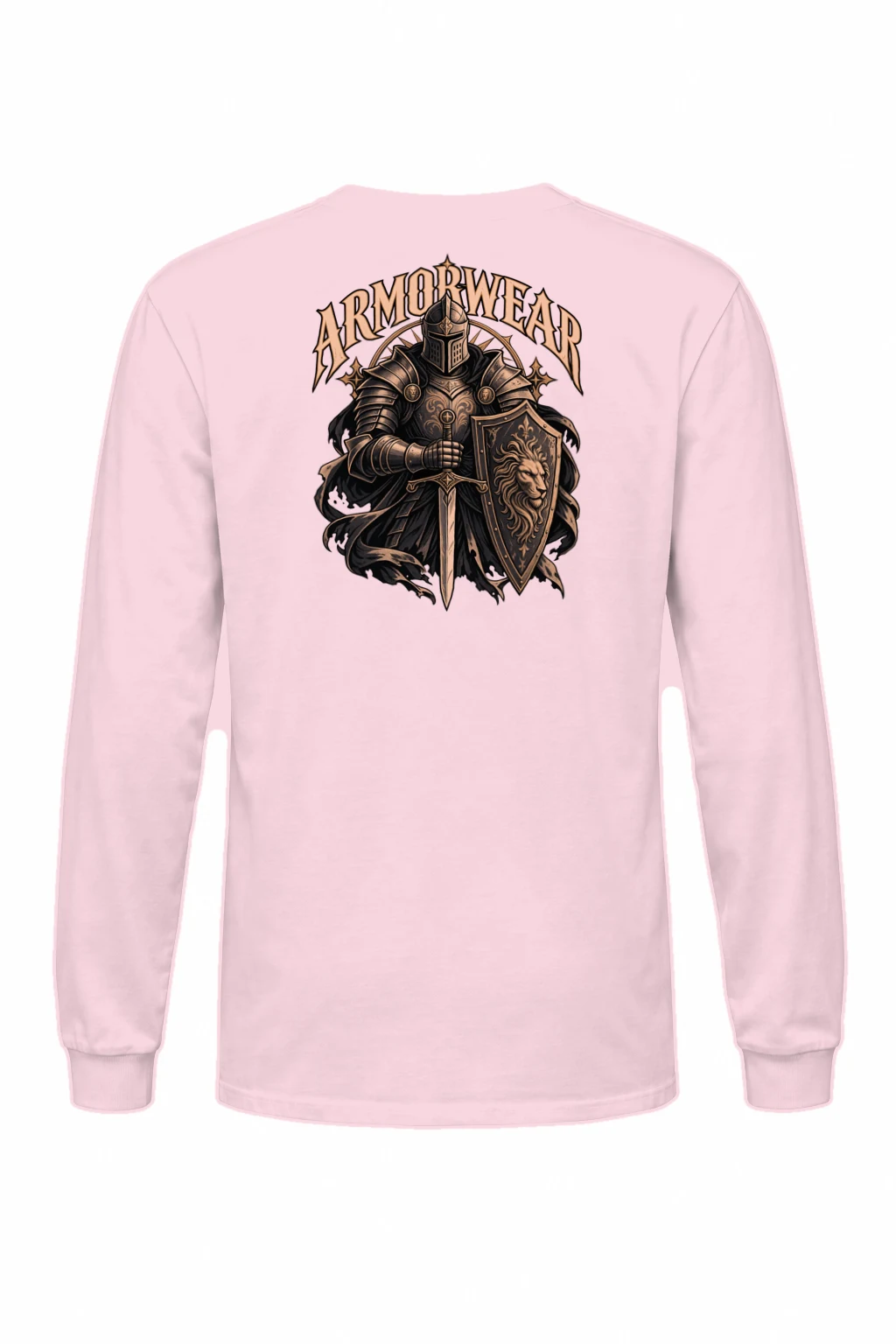 "Lion Shield Valor" Unisex Longsleeve T-shirt | Gildan 2400