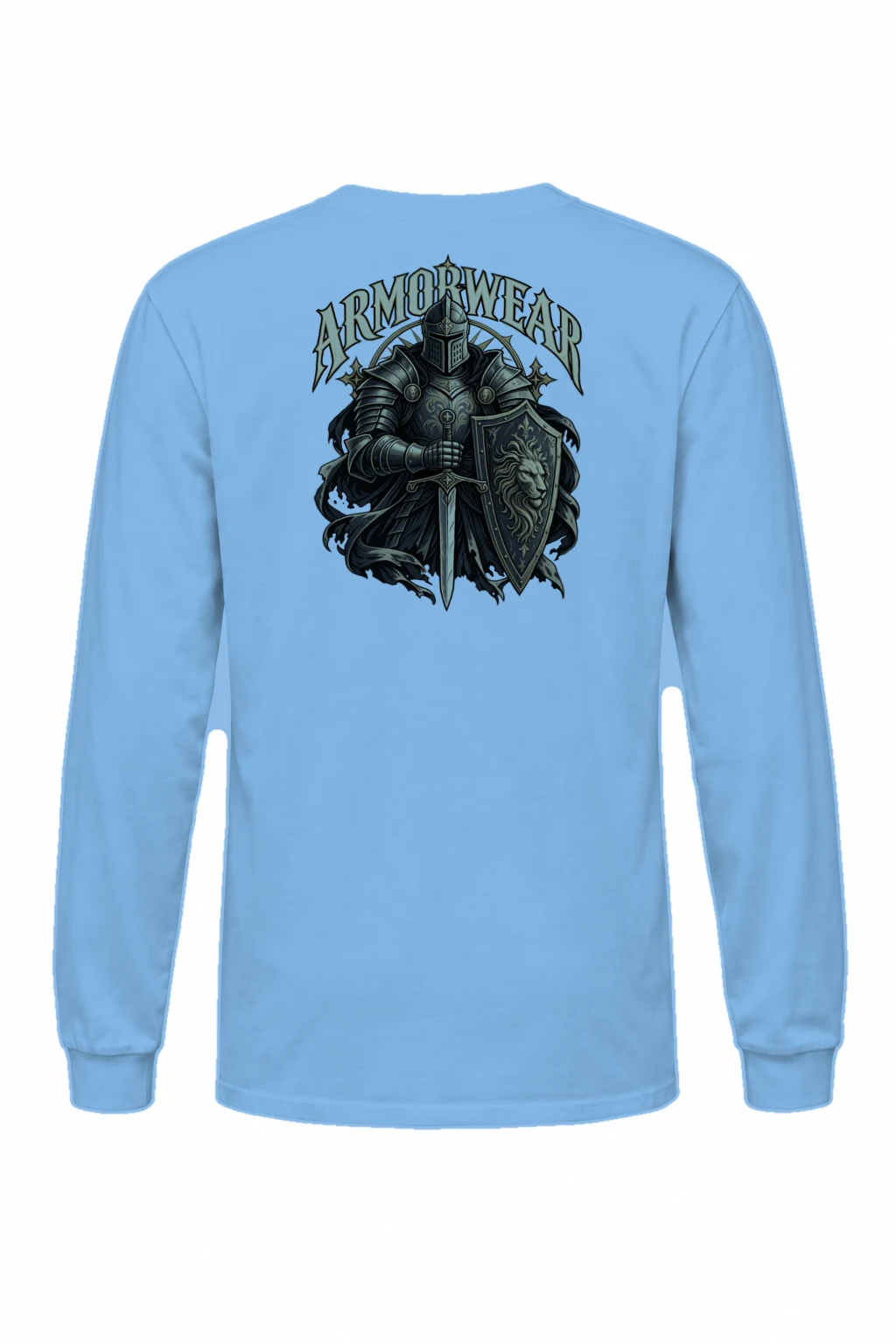 "Lion Shield Valor" Unisex Longsleeve T-shirt | Gildan 2400