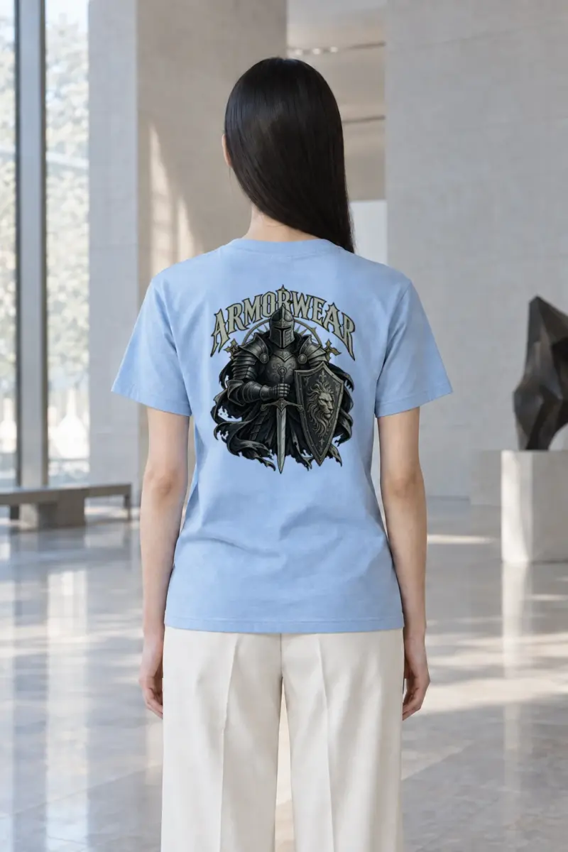 "Lionguard Steel" Heavyweight Unisex Crewneck T-shirt | Gildan 5000