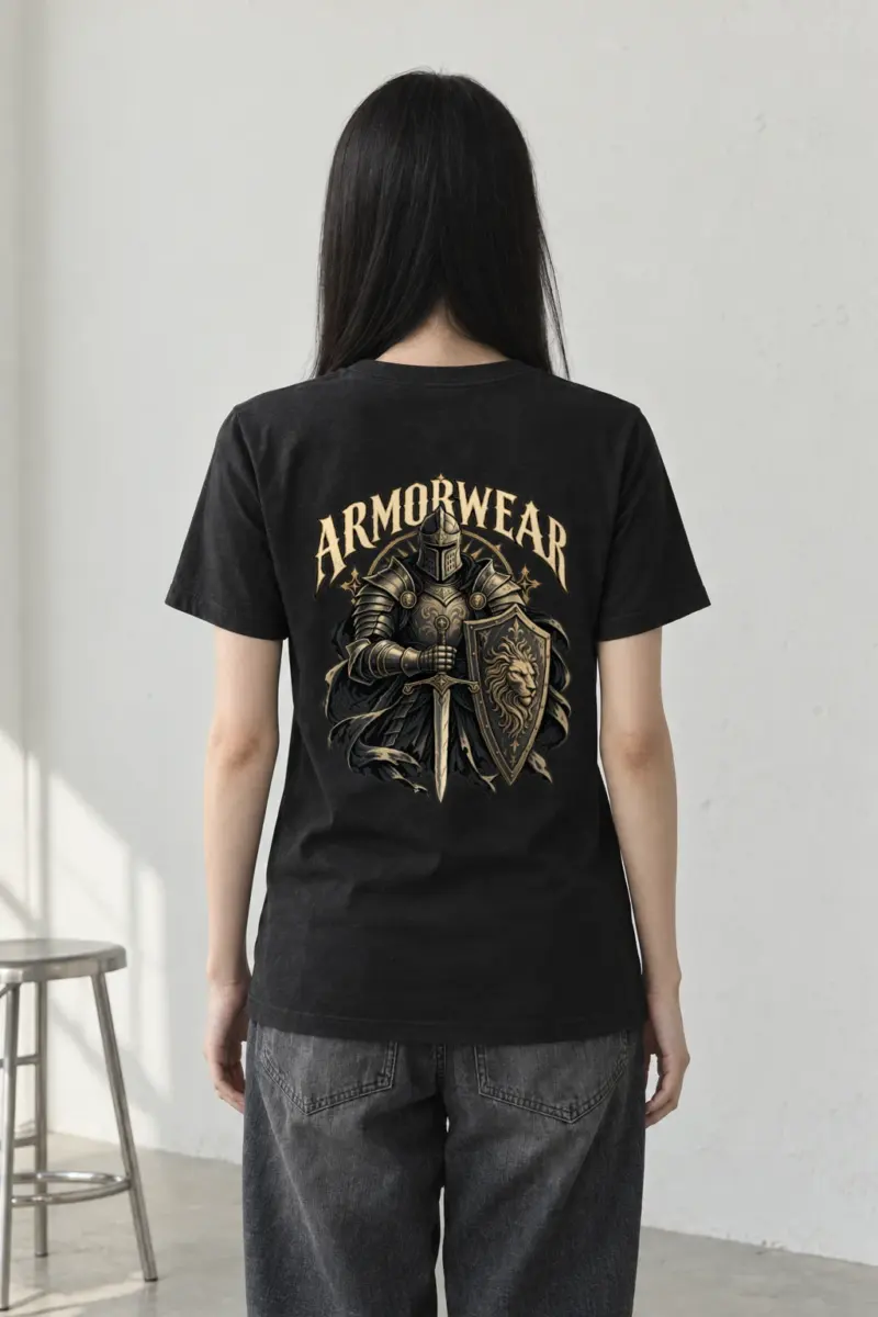 "Lionguard Steel" Heavyweight Unisex Crewneck T-shirt