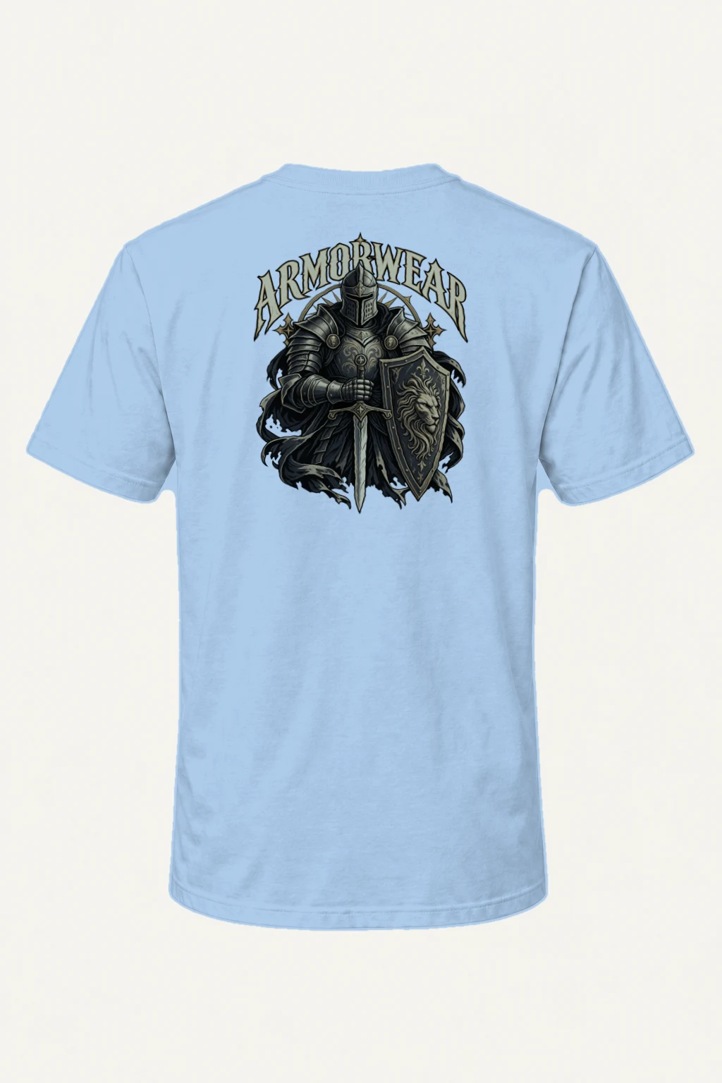 "Lionguard Steel" Heavyweight Unisex Crewneck T-shirt | Gildan 5000
