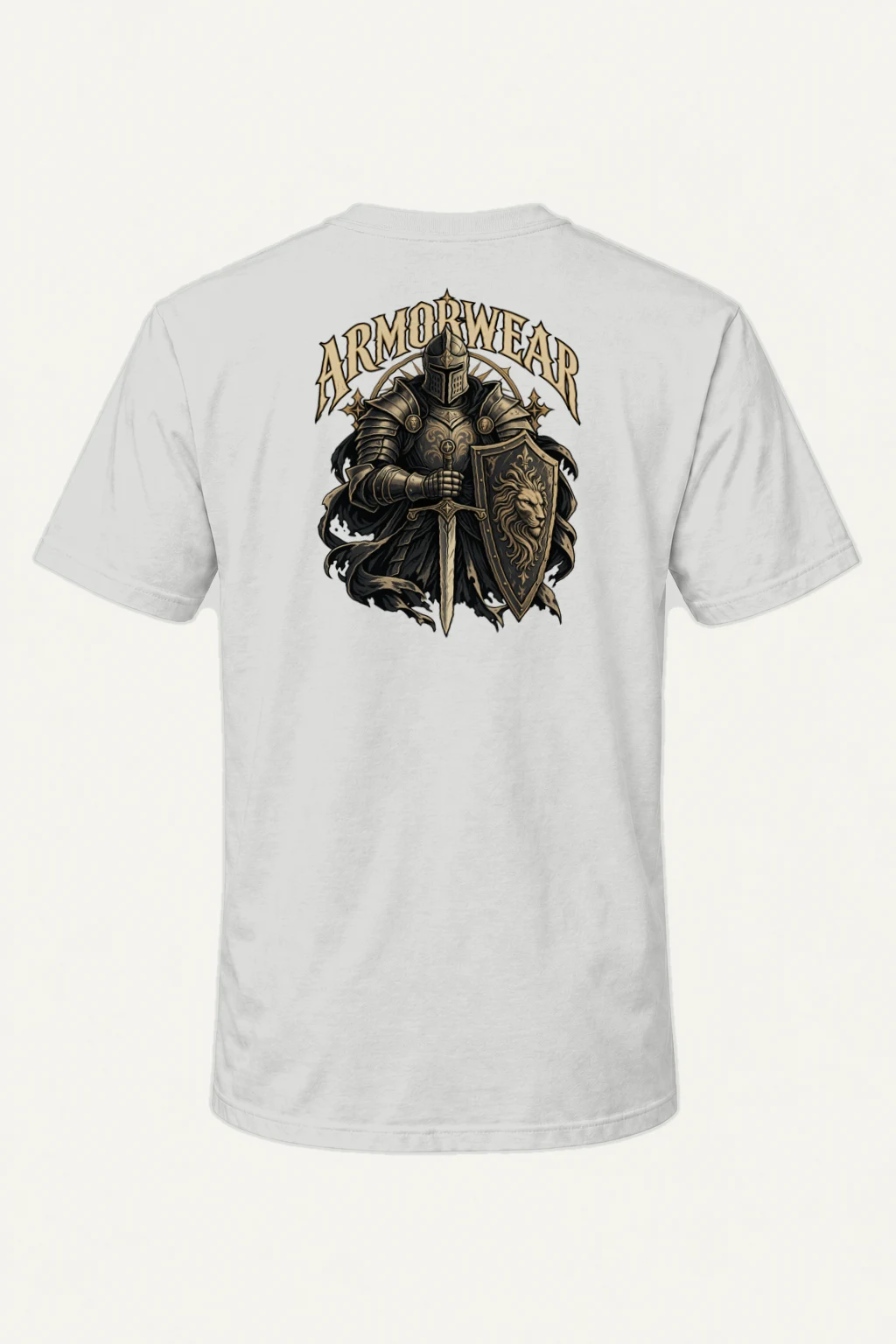 "Lionguard Steel" Heavyweight Unisex Crewneck T-shirt | Gildan 5000