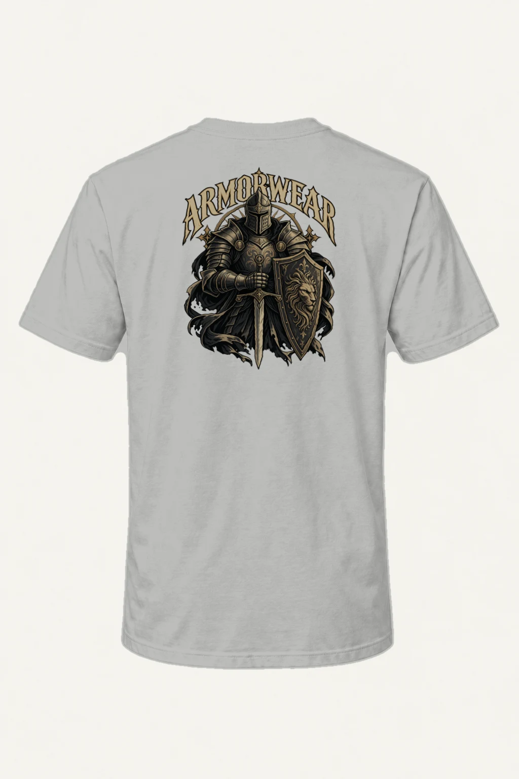 "Lionguard Steel" Heavyweight Unisex Crewneck T-shirt | Gildan 5000