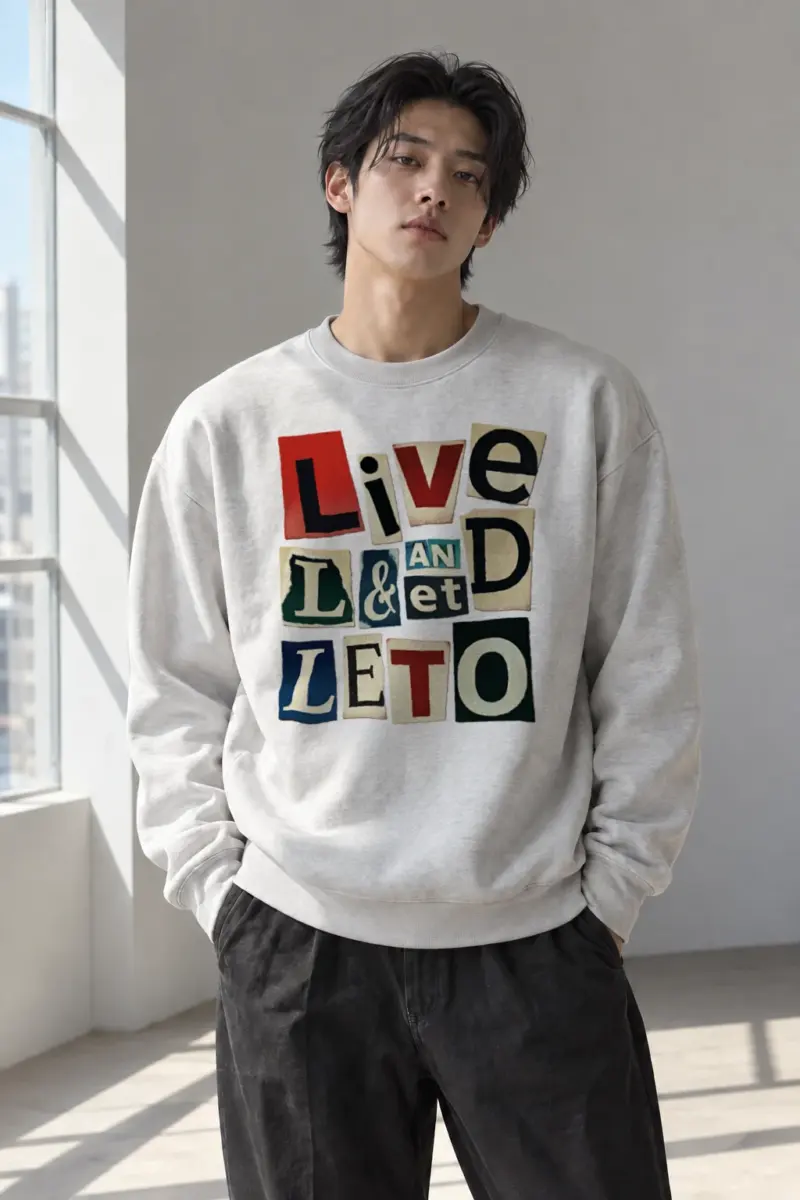 “Live And Let Go” Heavy Blend Unisex Crewneck Sweatshirt | Gildan 18000