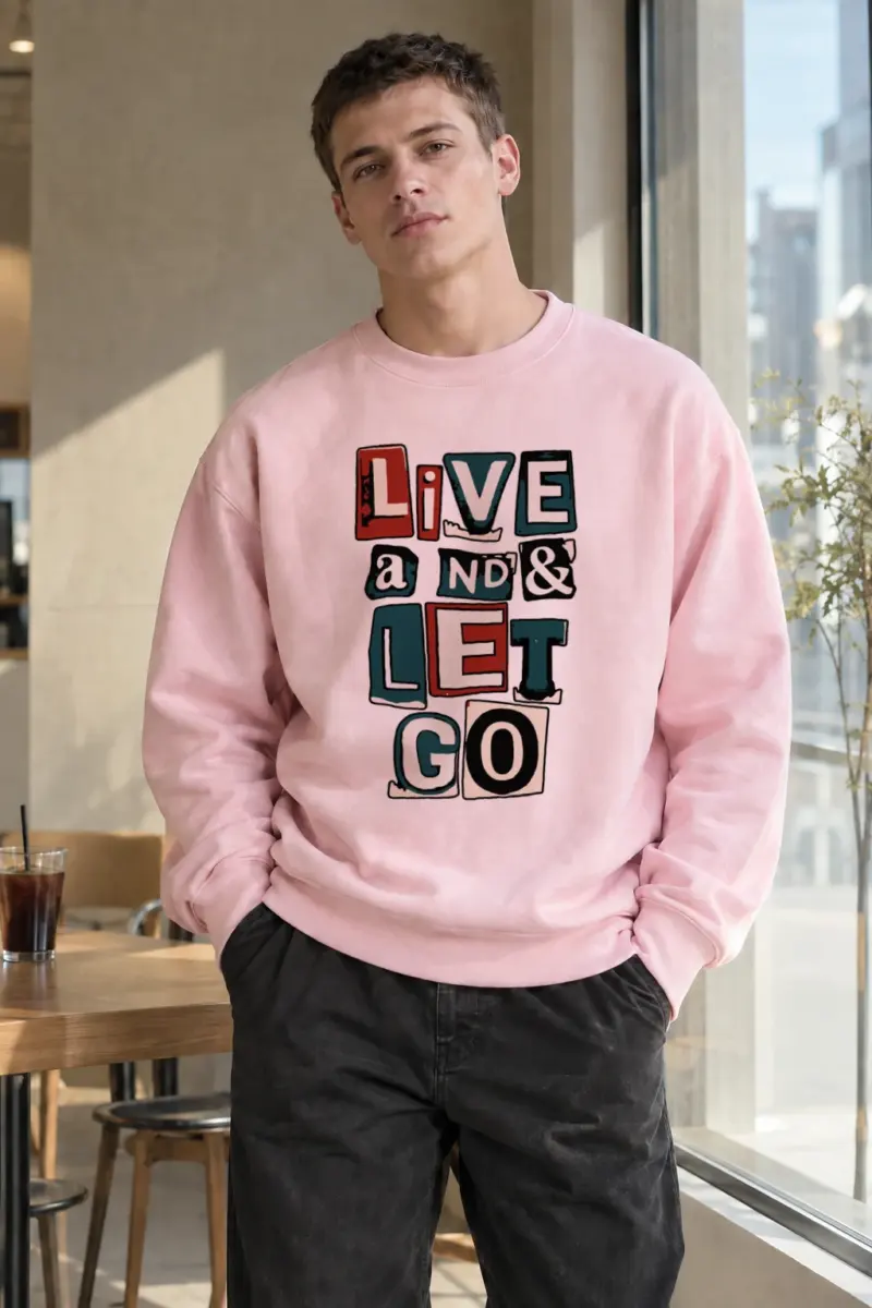 "Live And Let Go" Heavy Blend Unisex Crewneck Sweatshirt | Gildan 18000
