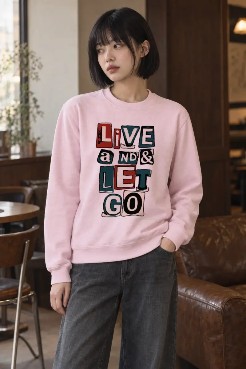 "Live And Let Go" Heavy Blend Unisex Crewneck Sweatshirt | Gildan 18000