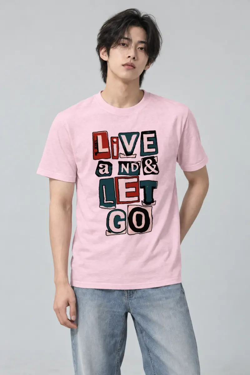 "Live and Let Go" Heavyweight Unisex Crewneck T-shirt | Gildan 5000