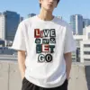 "Live and Let Go" Heavyweight Unisex Crewneck T-shirt | Gildan 5000