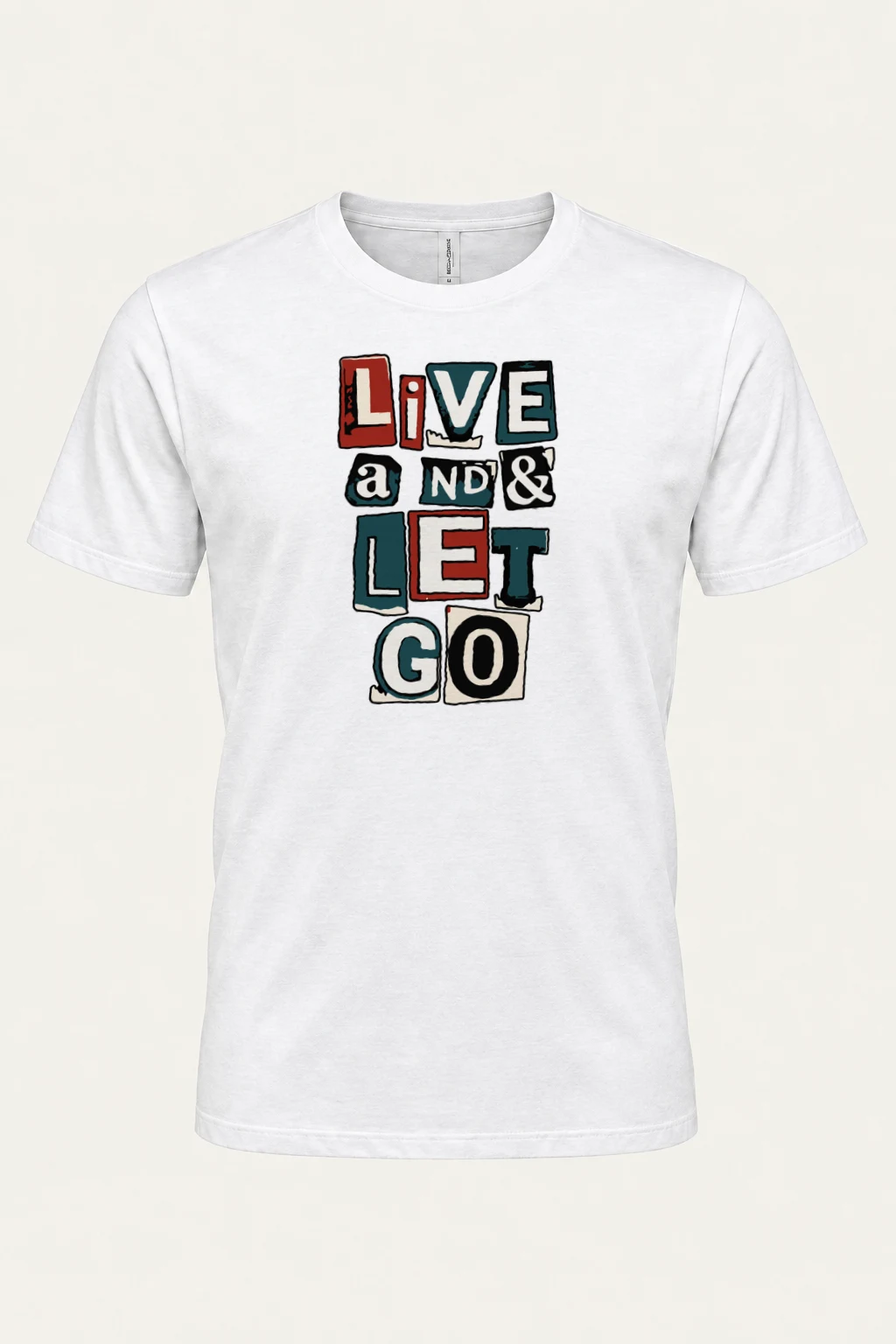 "Live and Let Go" Heavyweight Unisex Crewneck T-shirt | Gildan 5000