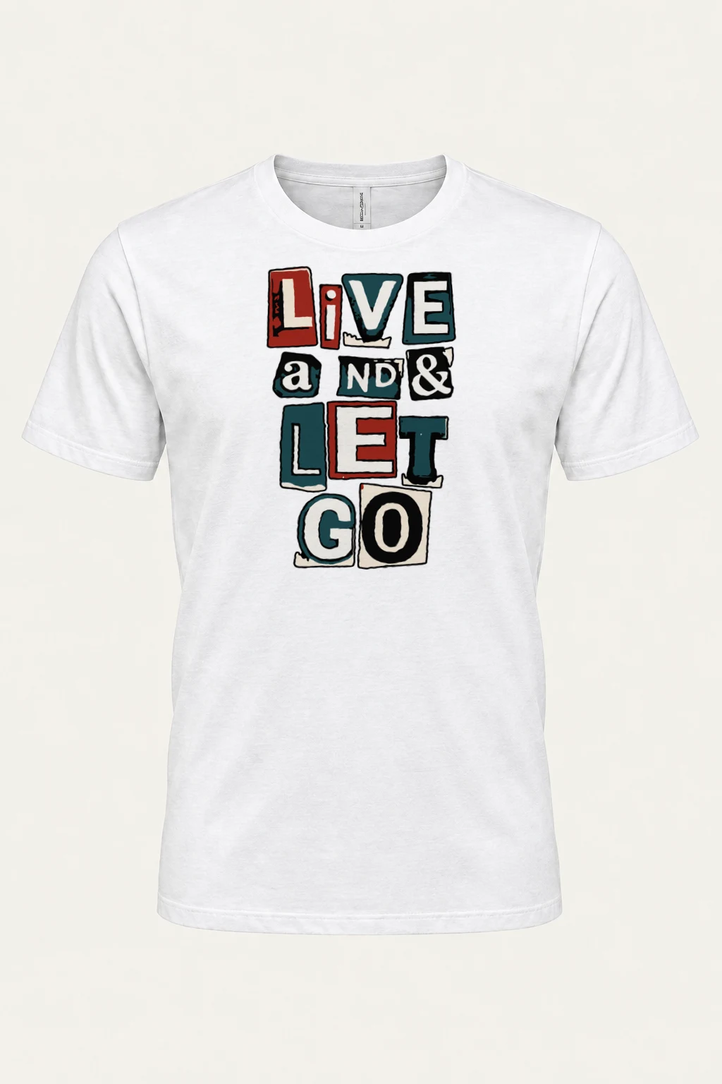 "Live and Let Go" Heavyweight Unisex Crewneck T-shirt | Gildan 5000