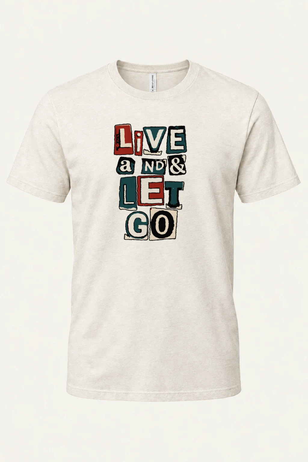 "Live and Let Go" Heavyweight Unisex Crewneck T-shirt | Gildan 5000