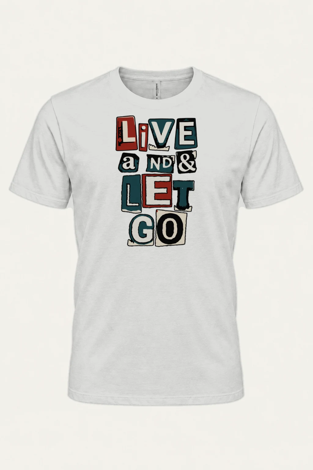 "Live and Let Go" Heavyweight Unisex Crewneck T-shirt | Gildan 5000