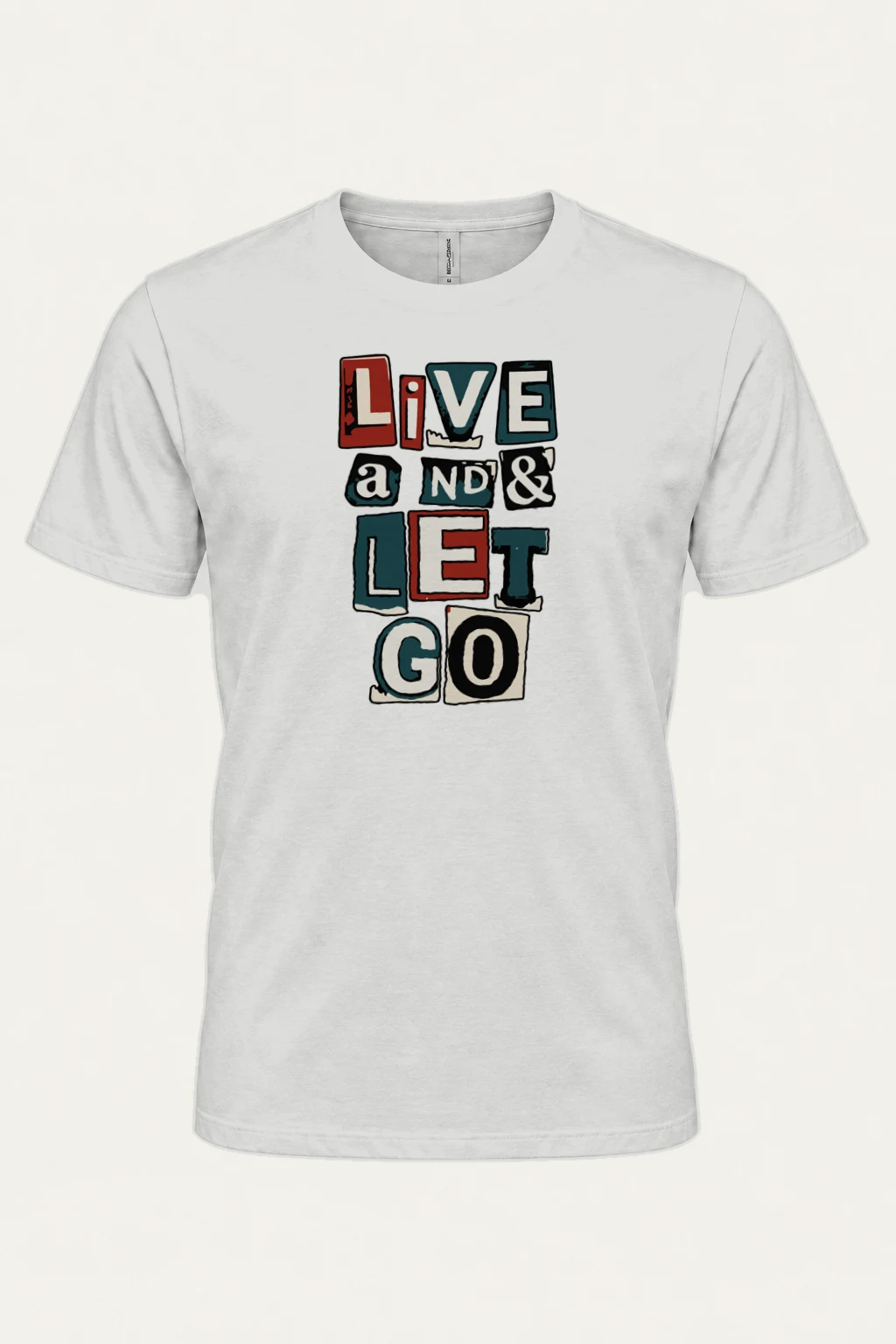 "Live and Let Go" Heavyweight Unisex Crewneck T-shirt | Gildan 5000